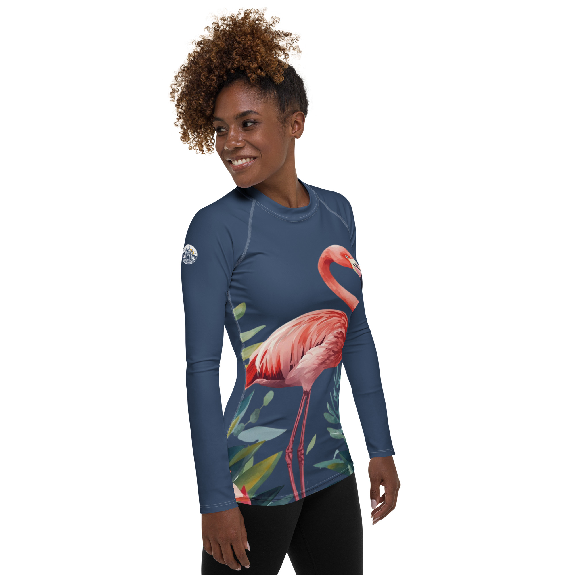 T-shirt à manches longues Flamant Rose