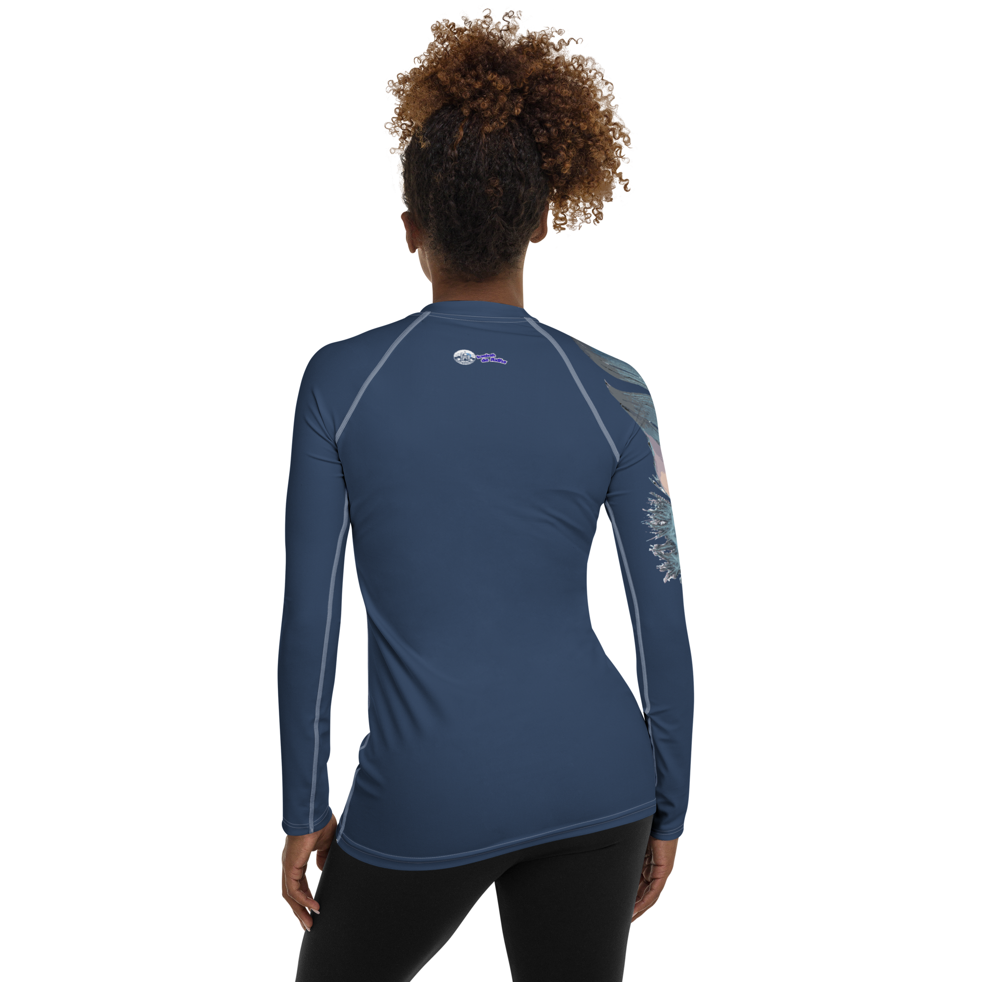 Haut de sport Bleu Plume