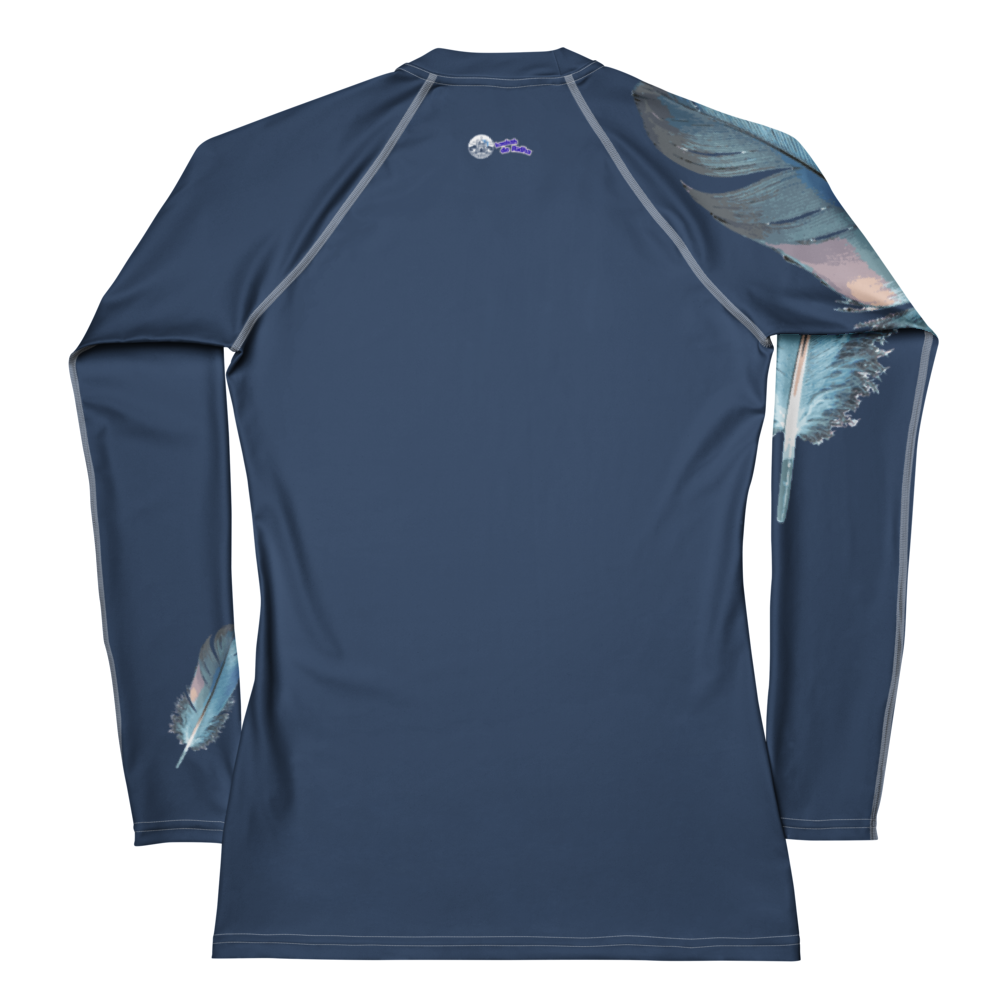 Haut de sport Bleu Plume