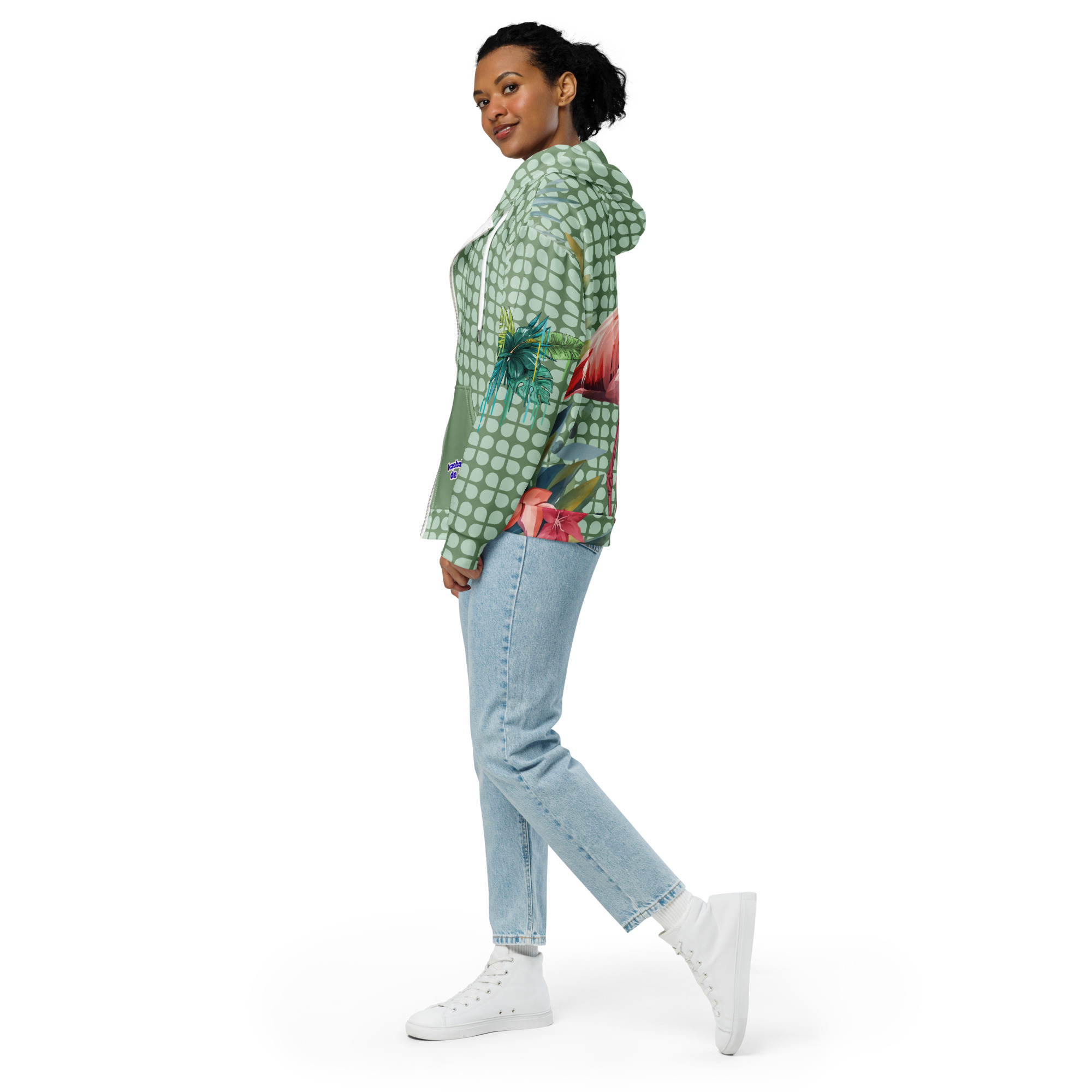 Sweat à capuche unisex Pink Flamingo