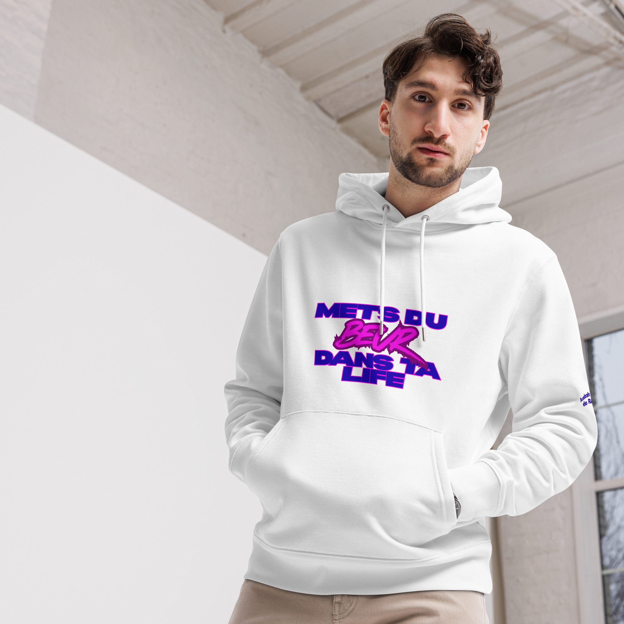 Sweat à capuche "Mets du beur dans ta life"