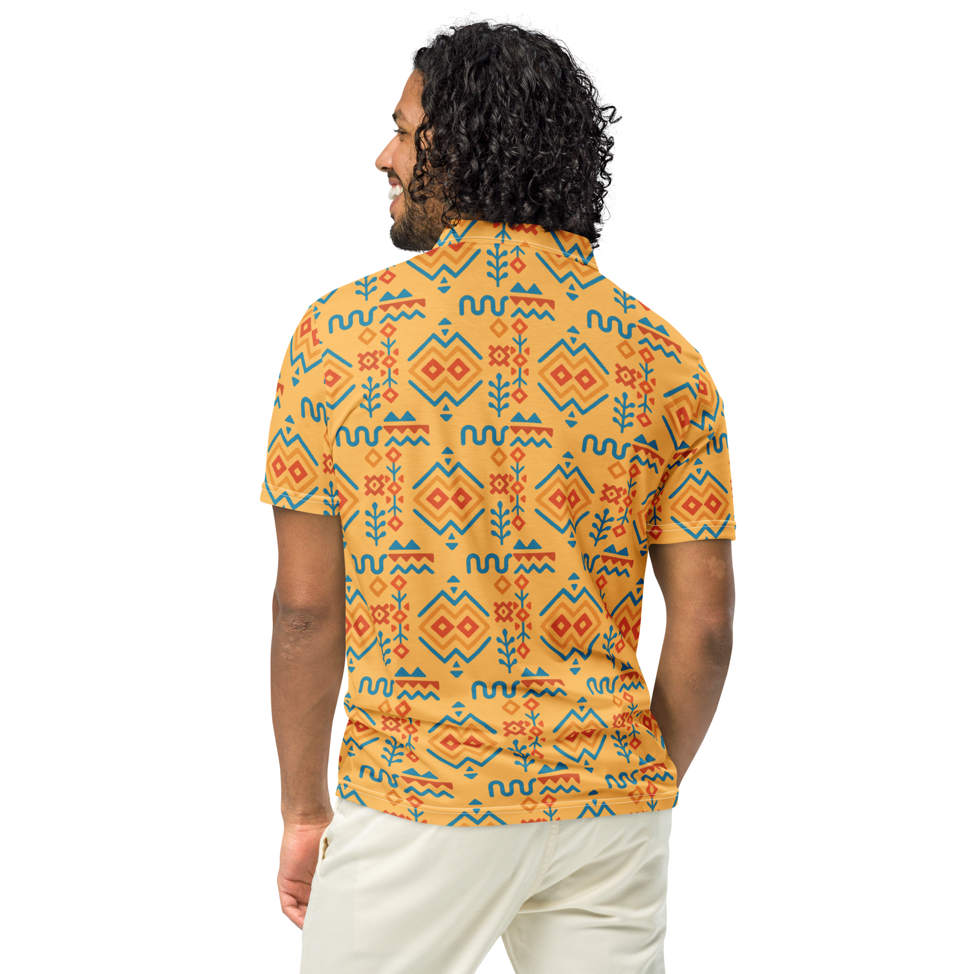Polo homme motif amazigh 02