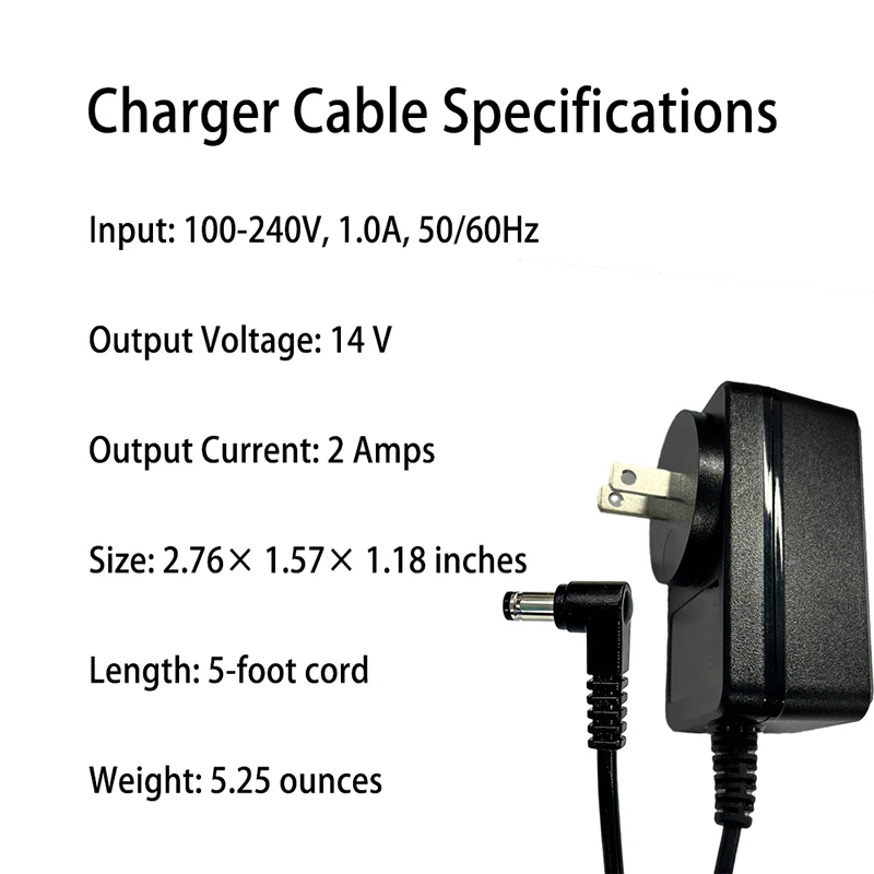 R1808 RV Dry Flush Toilet AC-DC 14V 2A Power Supply Adapter