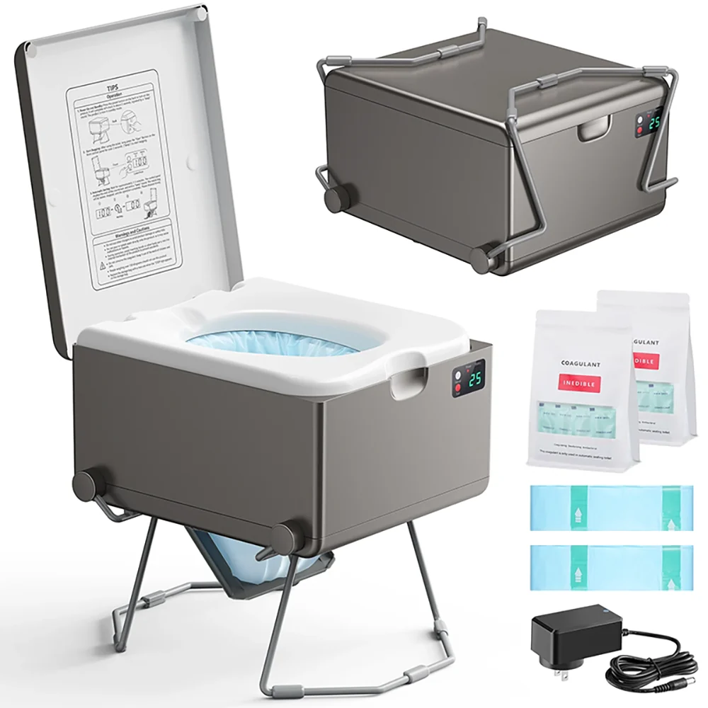 Modiwell LE-310 Dry Flush Portable Toilet for Home, Camping & RV