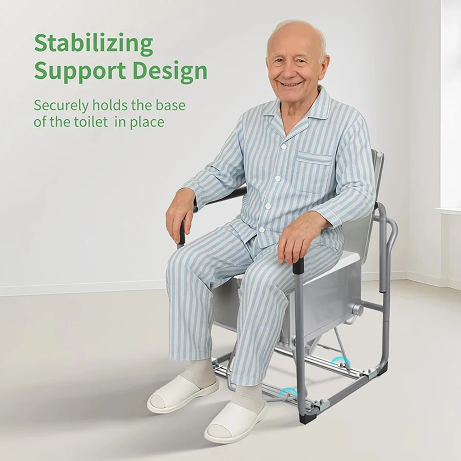 Modiwell LE-310 Dry Flush Toilet Safety Rail | Stable Support