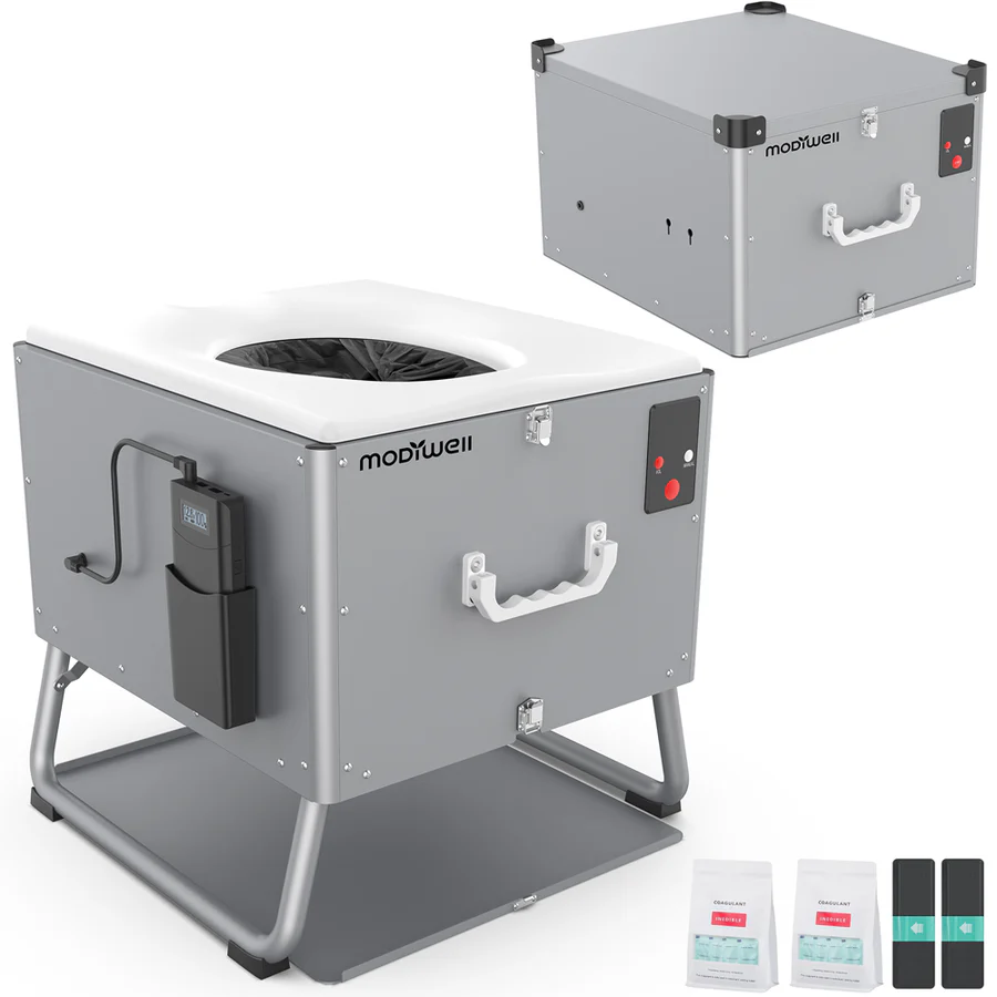 Modiwell PT-830 Waterless Dry Flush Toilet 450lb Support