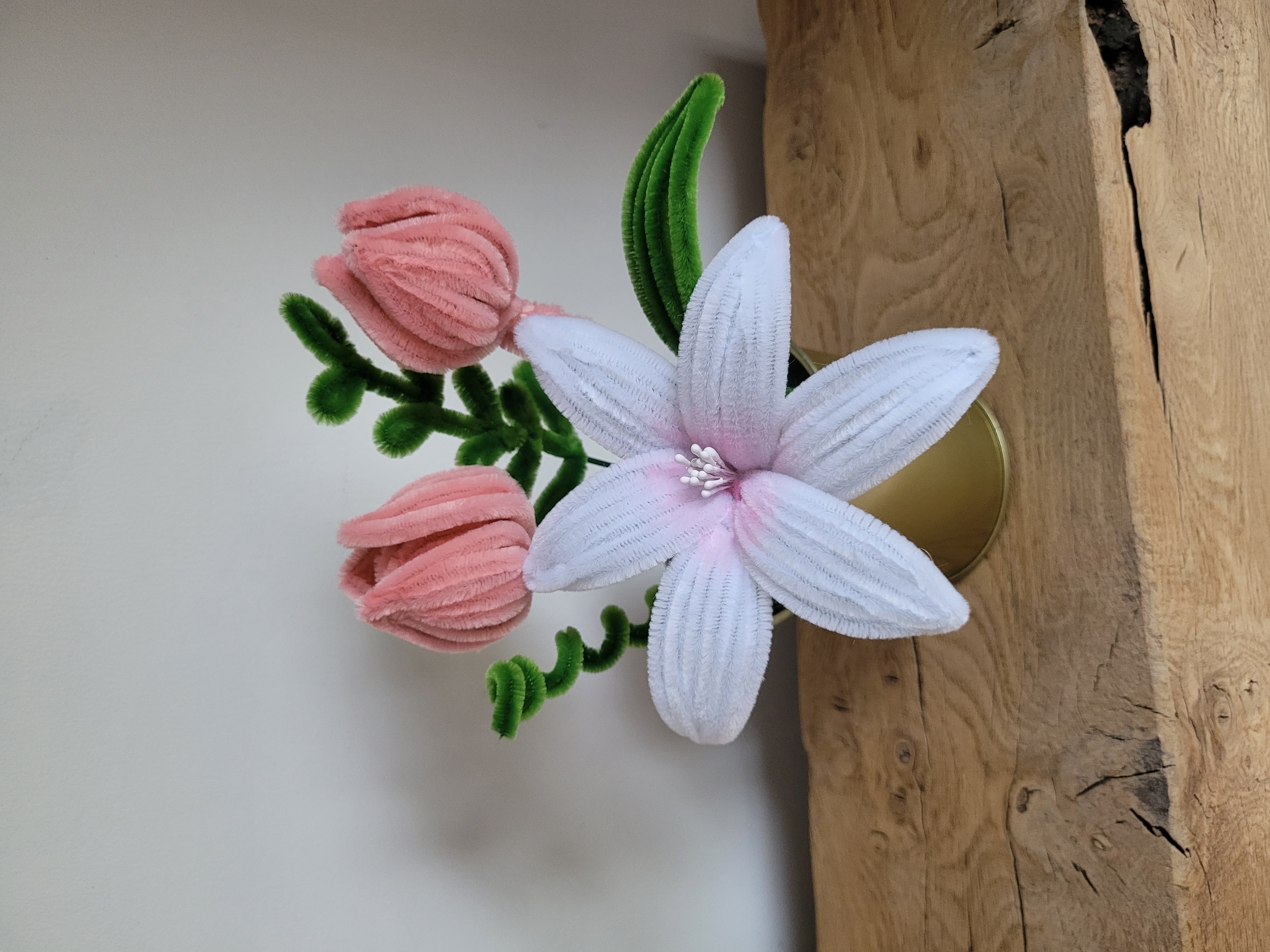 Bouquet en pot de 3 fleurs