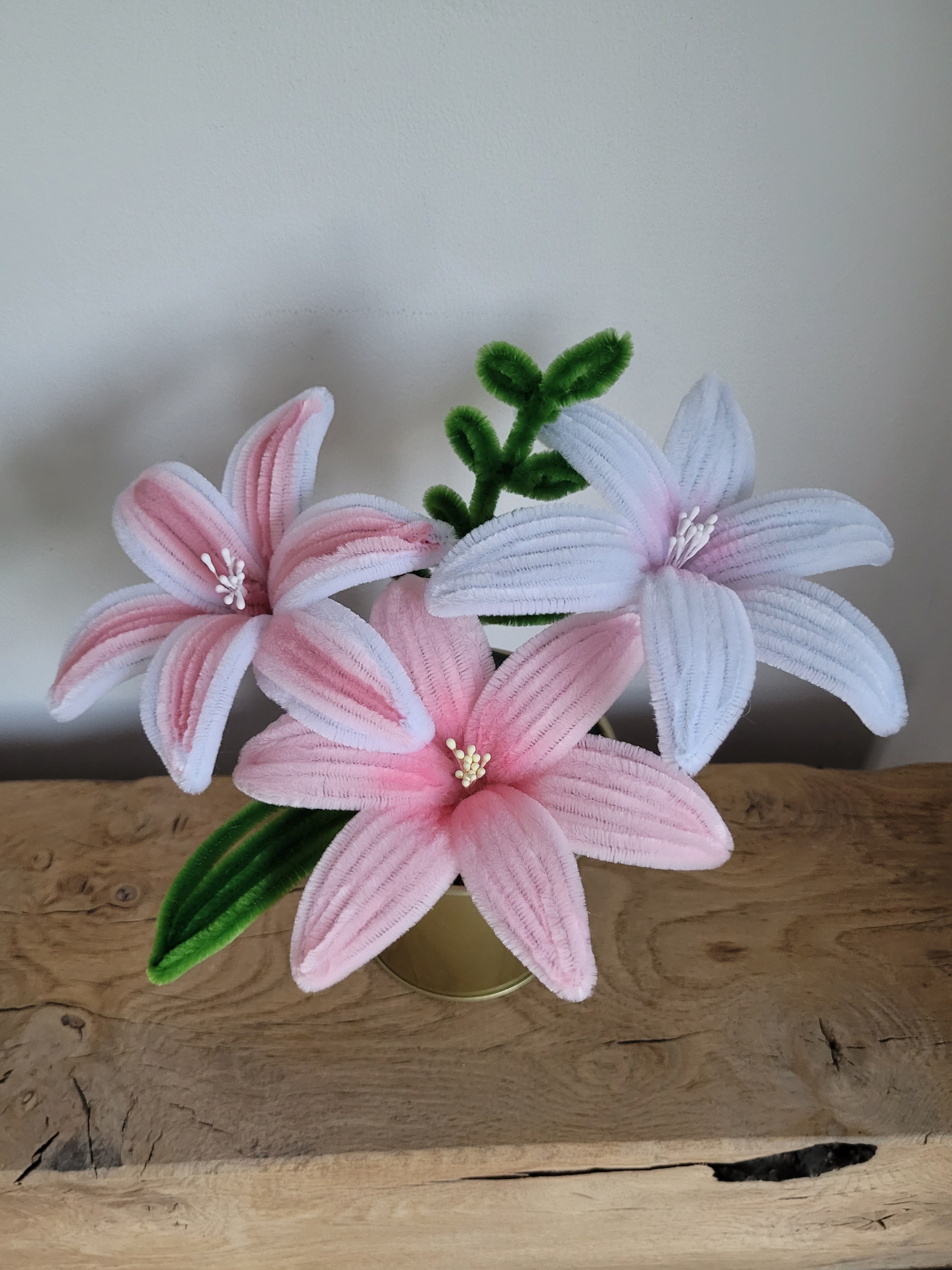 Bouquet en pot de 3 fleurs