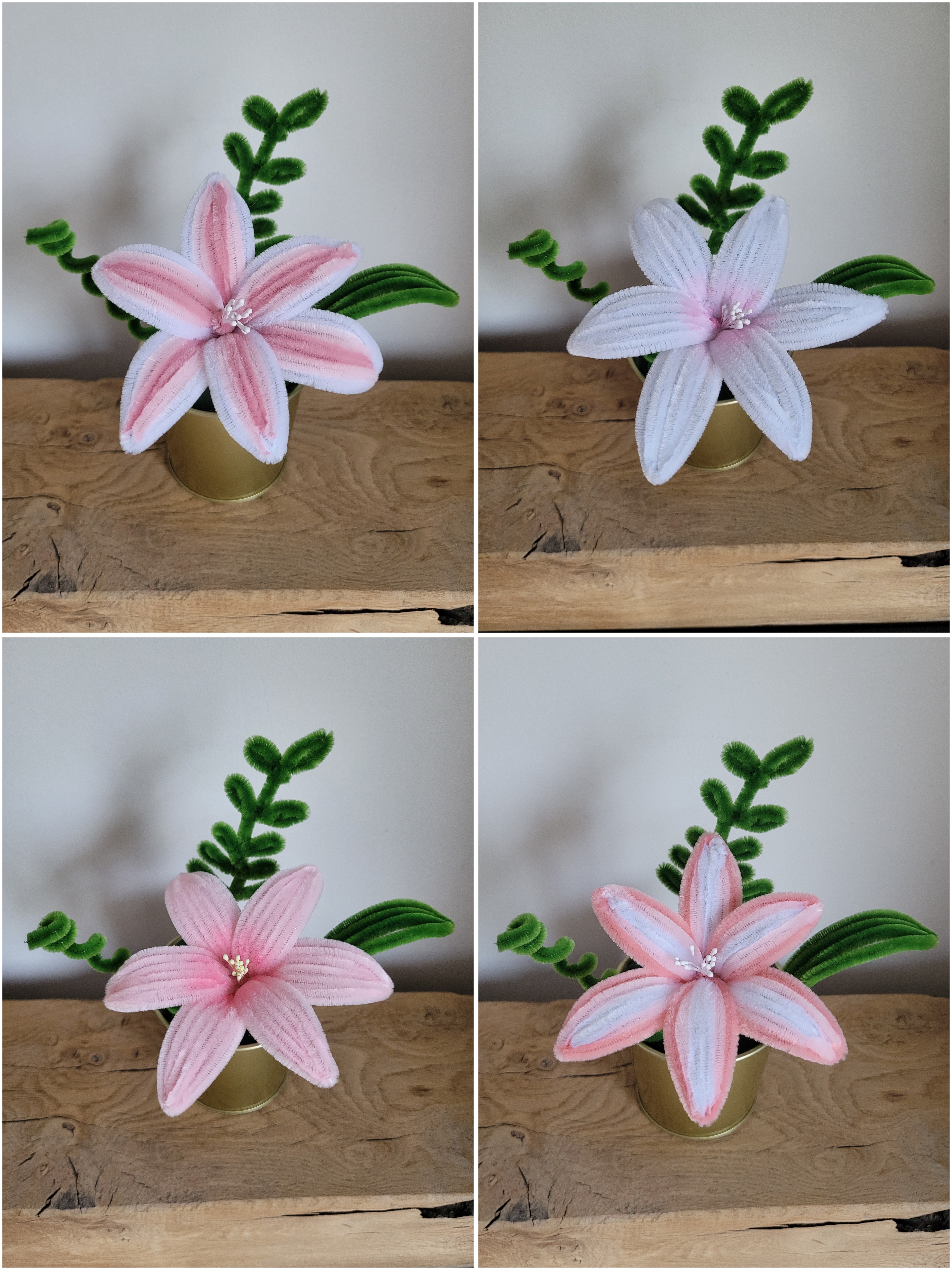 Bouquet en pot de 3 fleurs