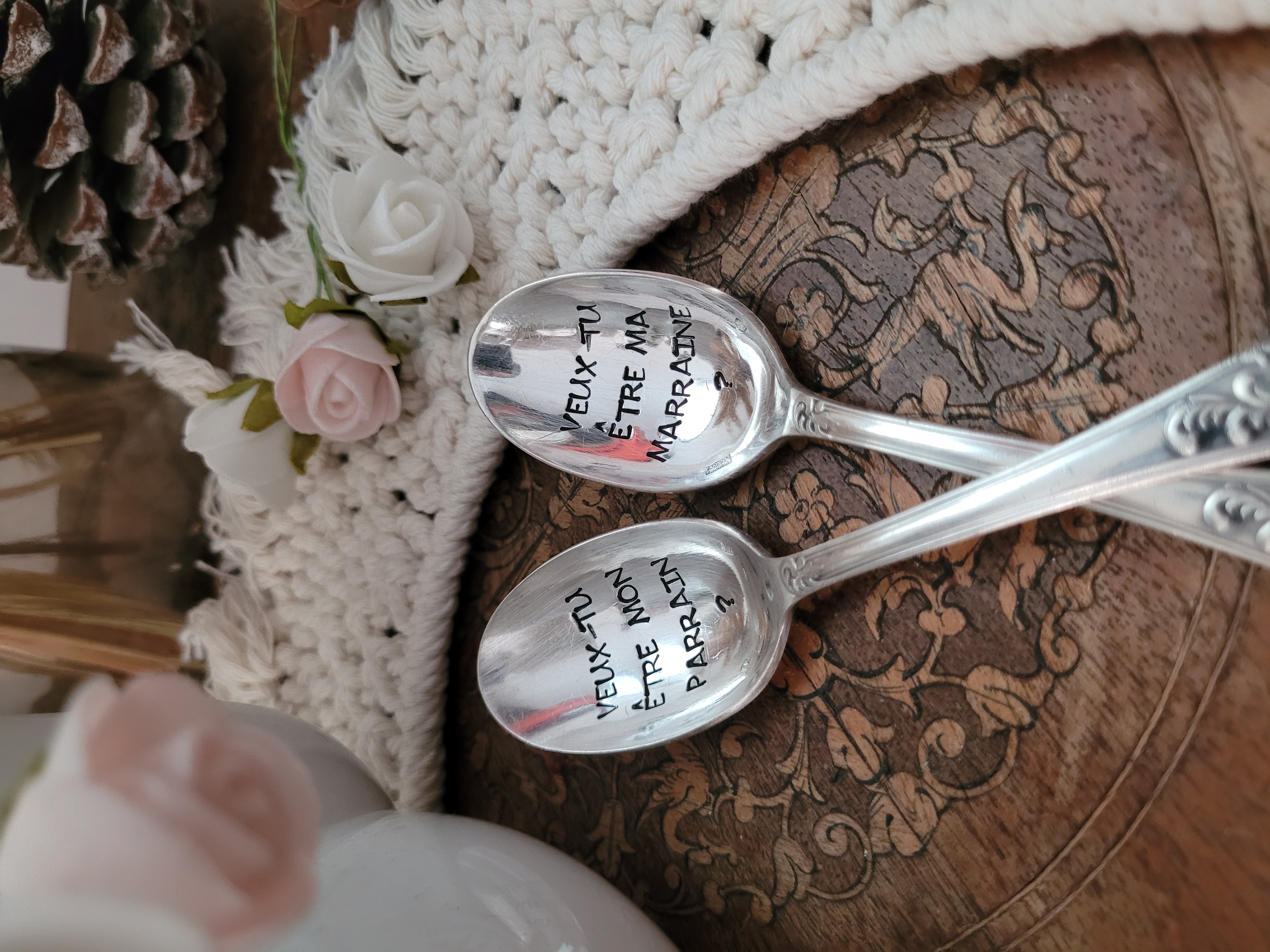 Veux-tu être ma marraine? Veux-tu être mon parrain?