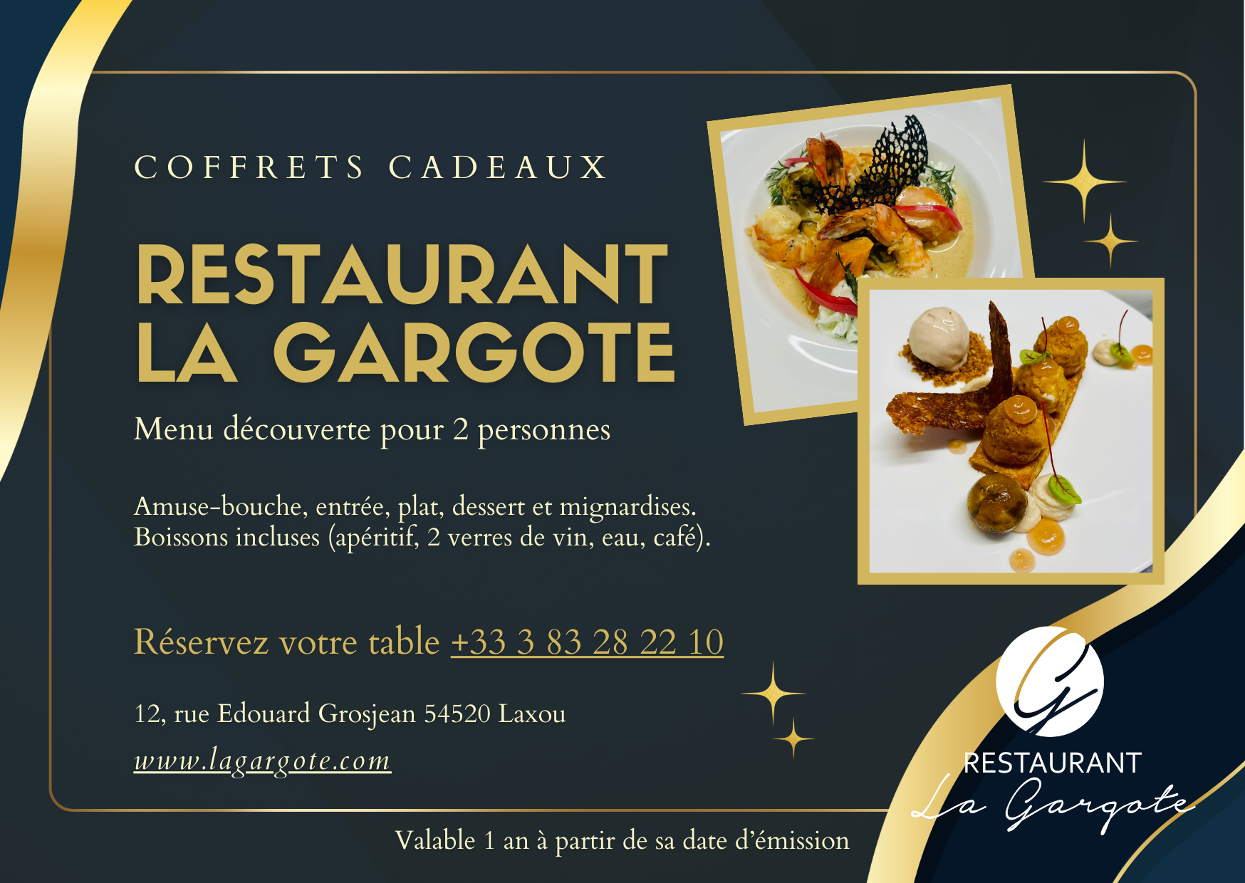 Menu découverte pour 2 personnes