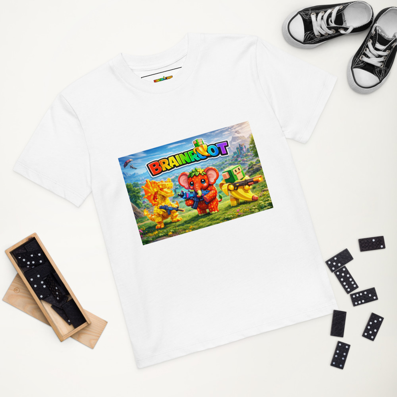t-shirt enfant brainrot premium