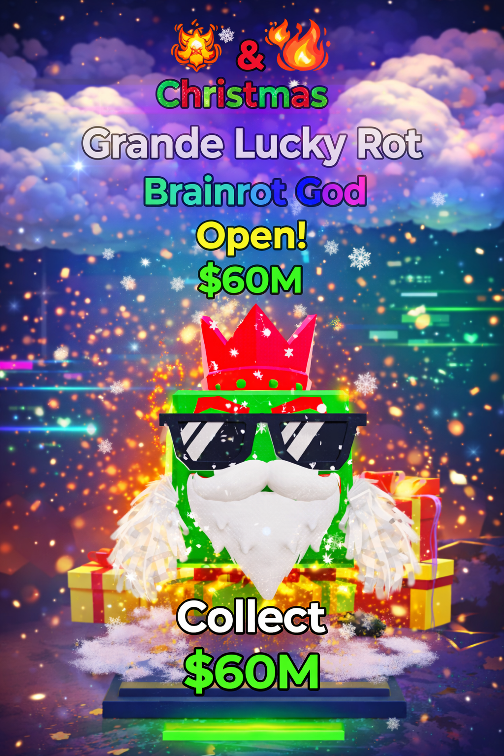 🌈 Grande Lucky Rot (Christmas) 🎄 | Brainrot God 👑 