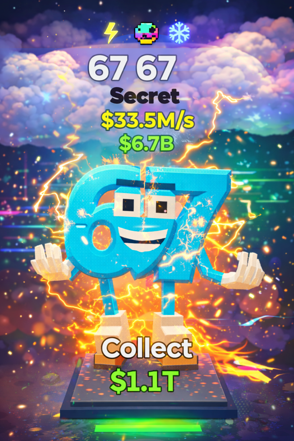67 (Secret) ⚫$33.5M/s 💰 | Valeur : $6.7B