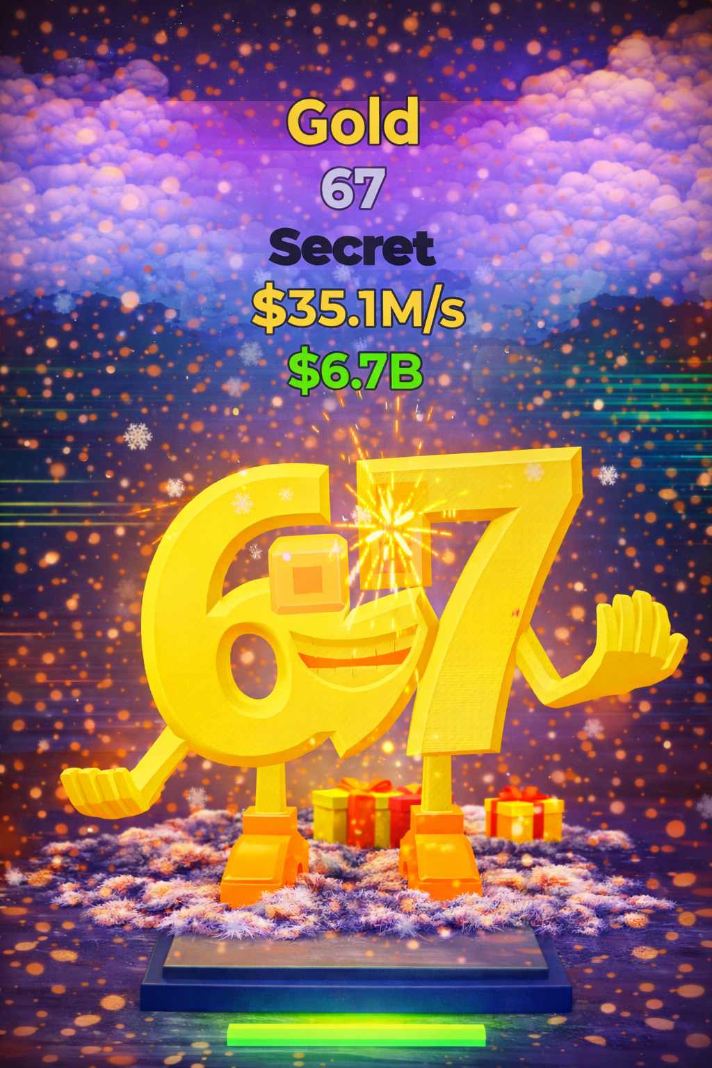 Gold 67 (Secret) ⚫ $35.1M/s 💰 | Valeur : $6.7B