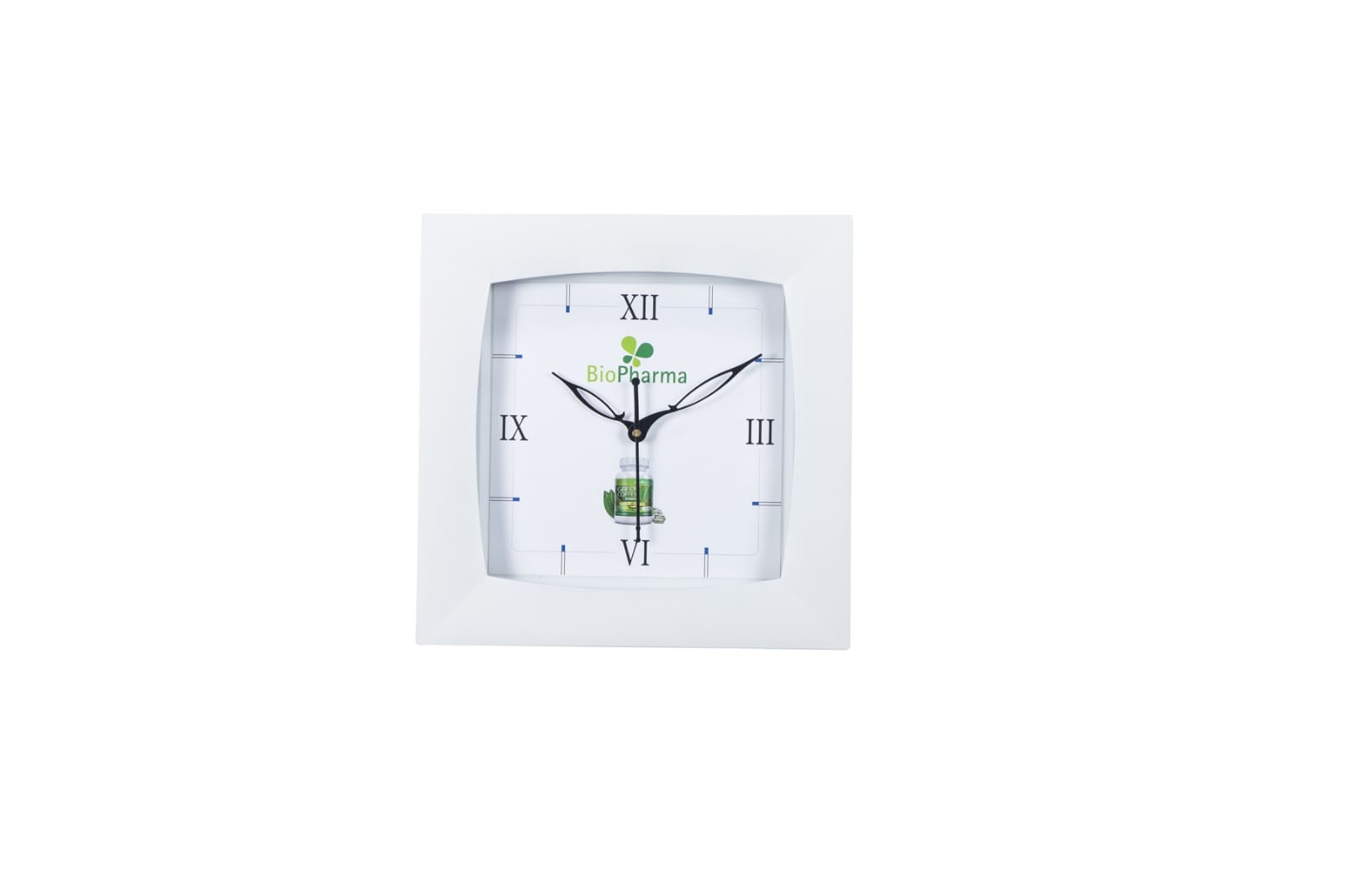 White Square Wall Clock