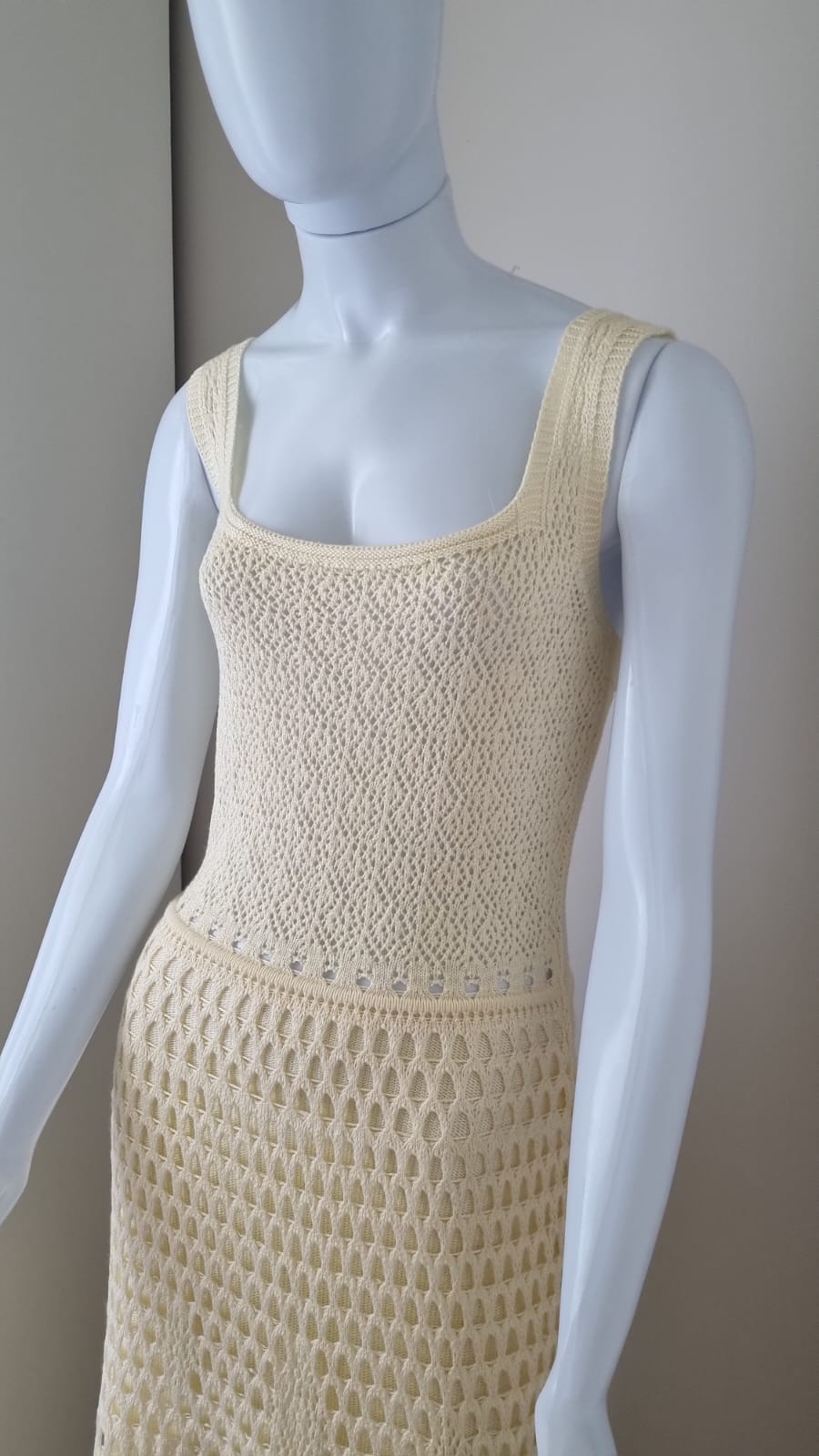 Vestido Longo de Crochê