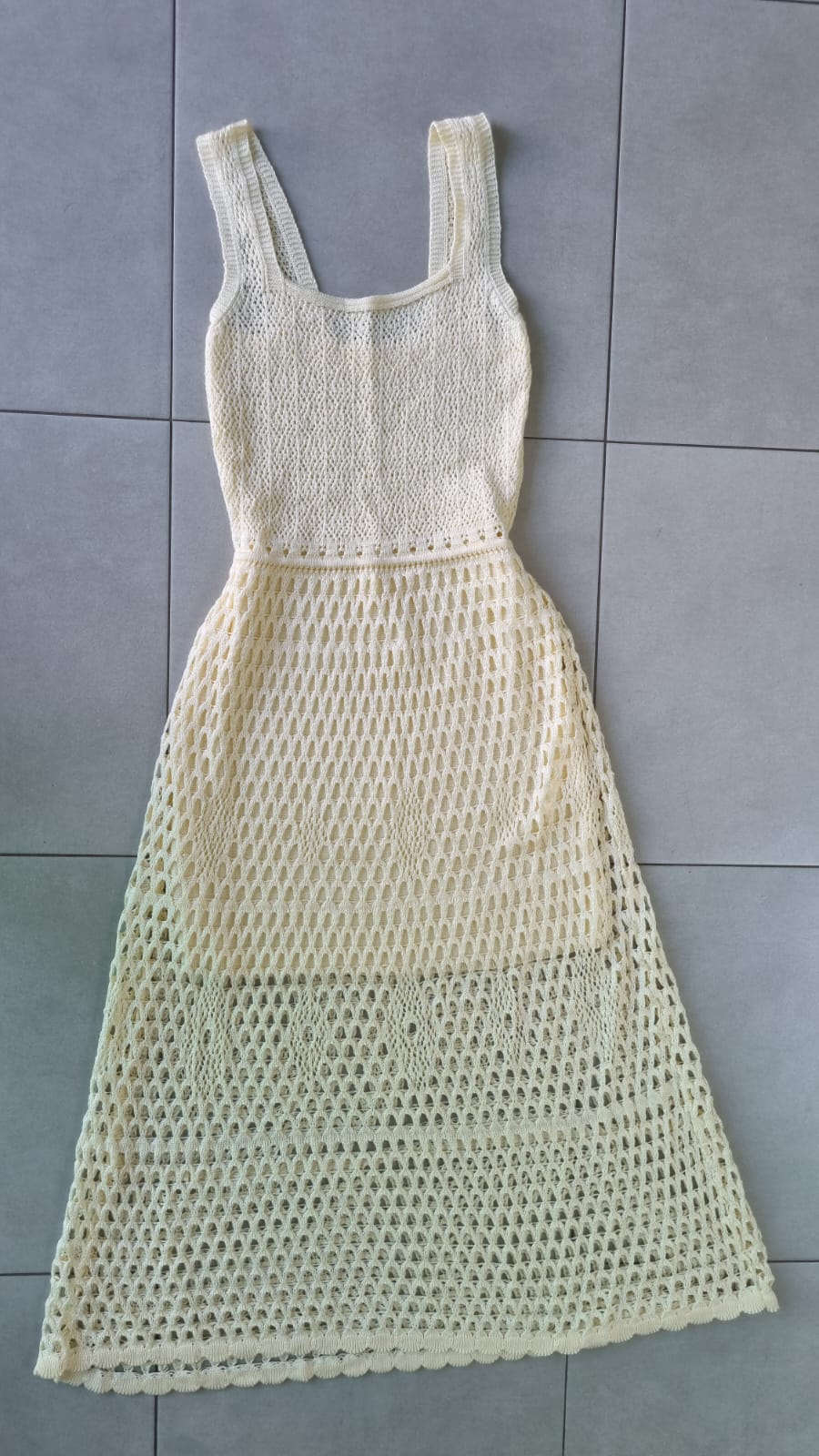 Vestido Longo de Crochê