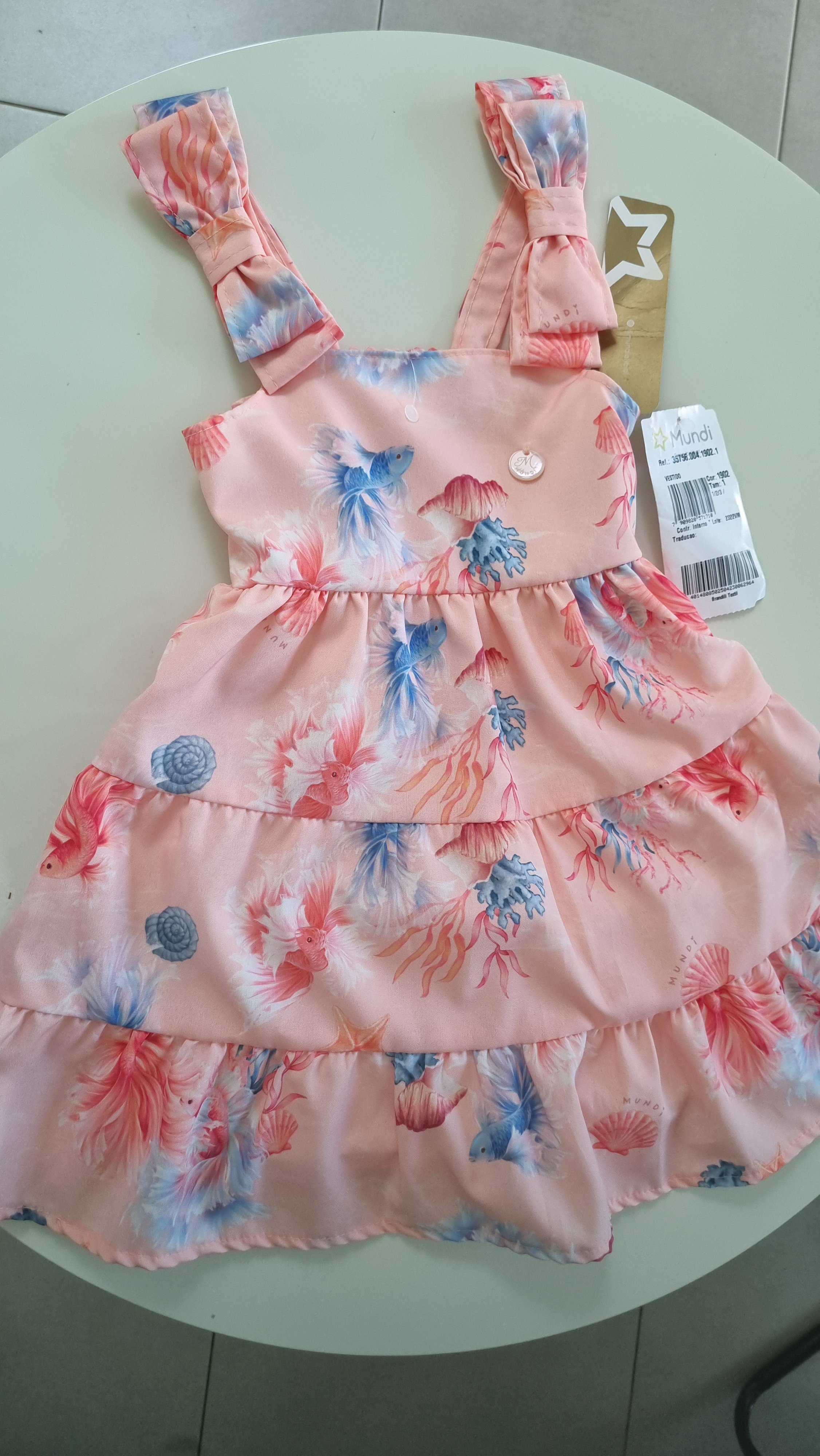Vestido infantil estampado