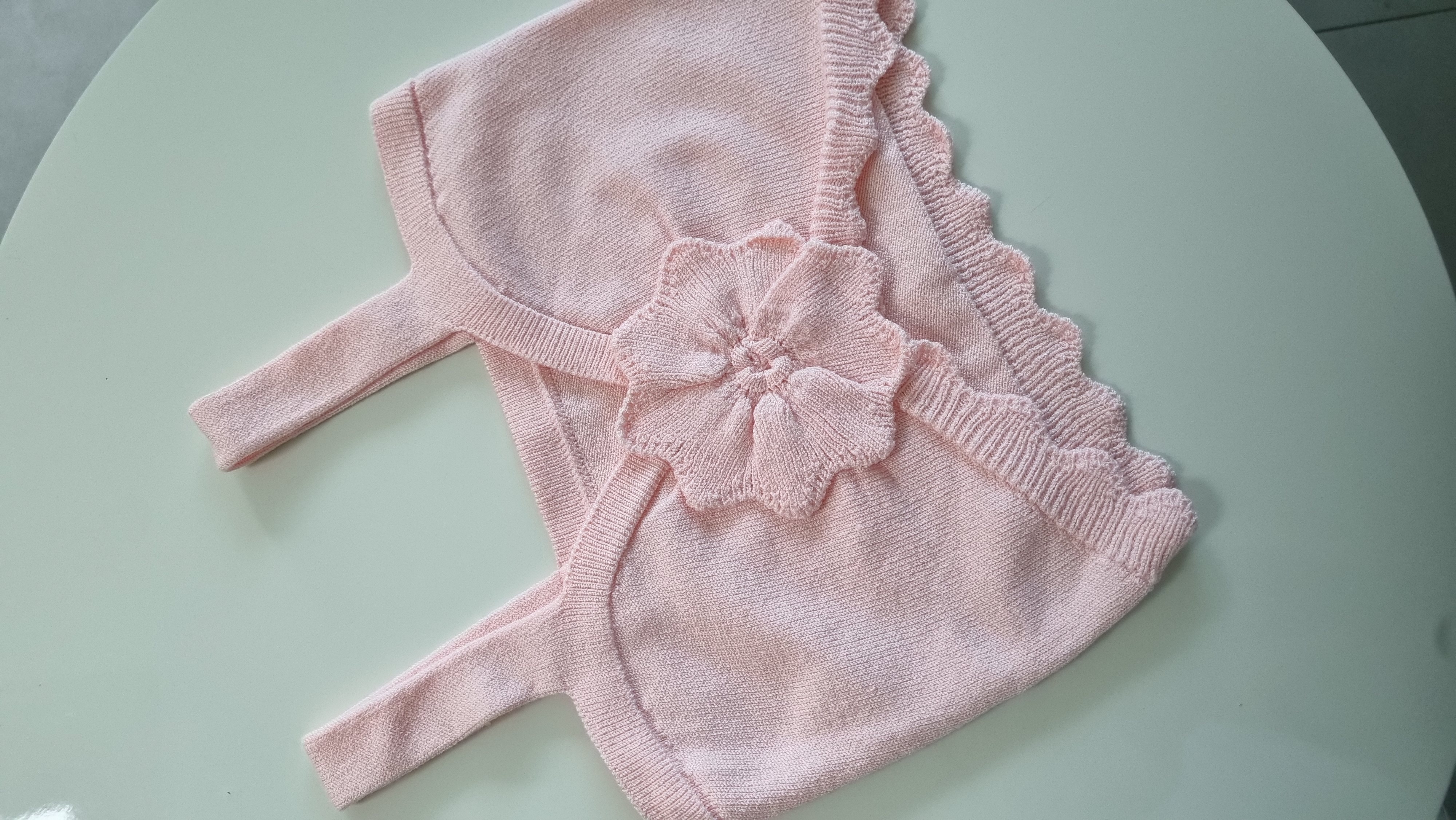 Top Cropped de Tricô Rosa