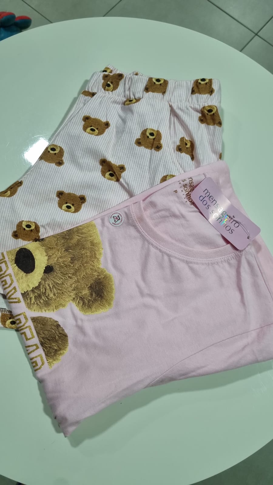 Pijama Ursinho Feminino