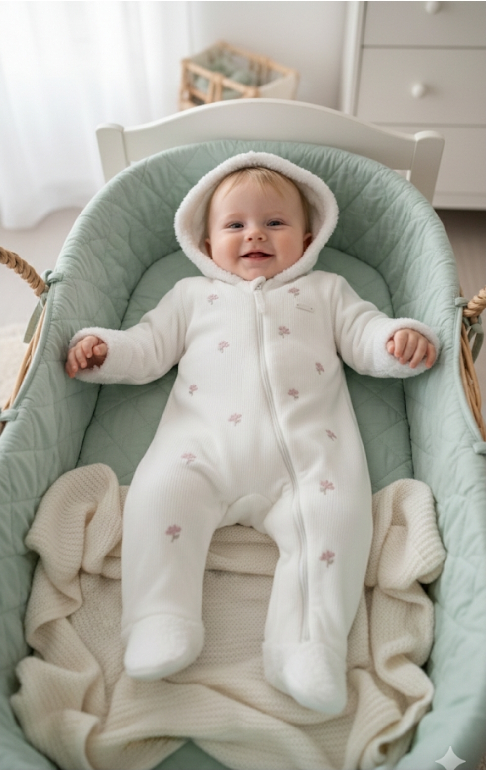 Macacão de Bebê com Capuz