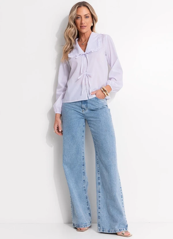 Calça Jeans Wide Leg