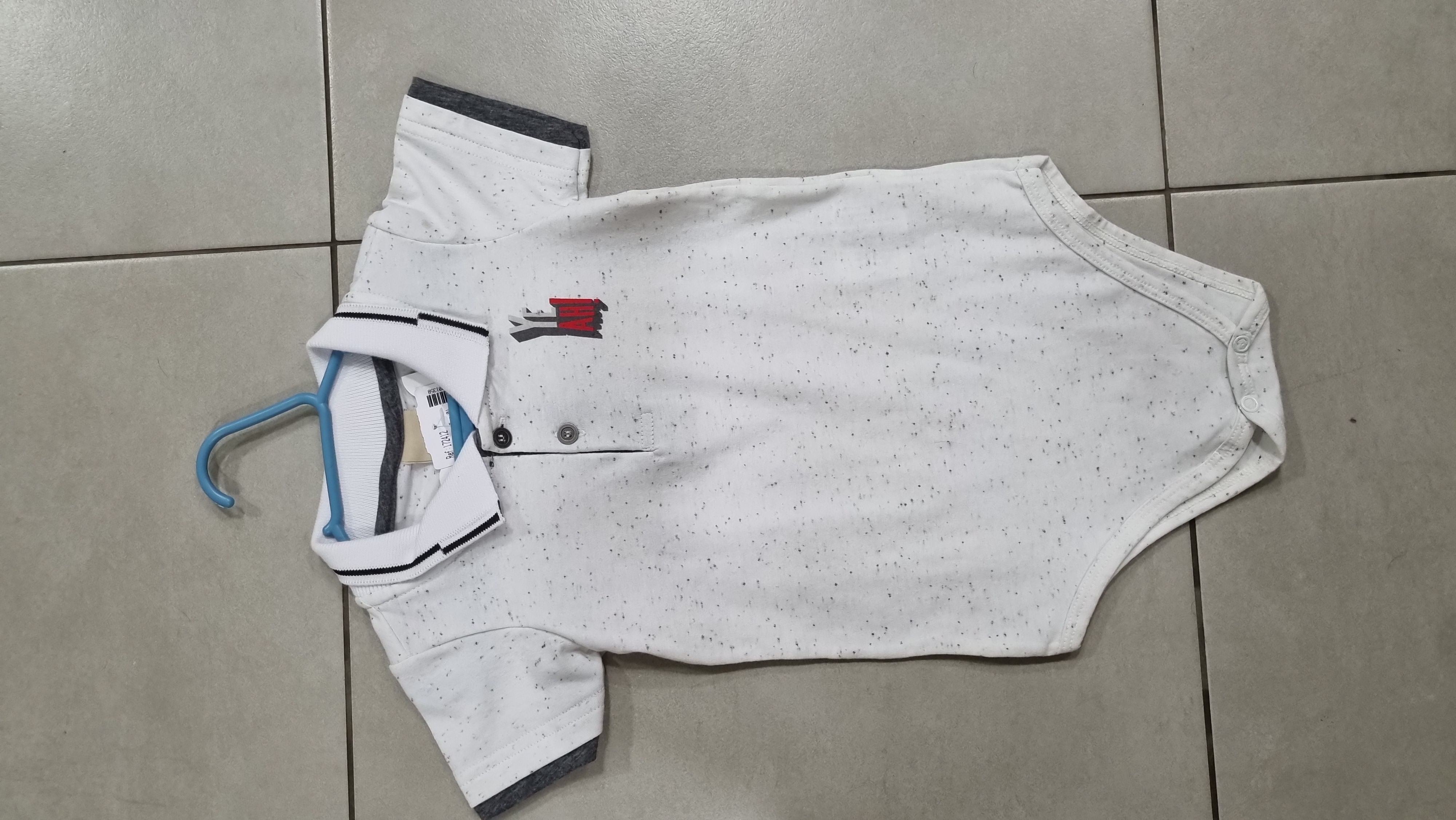 Casaco Infantil Cinza + body Colorittá 