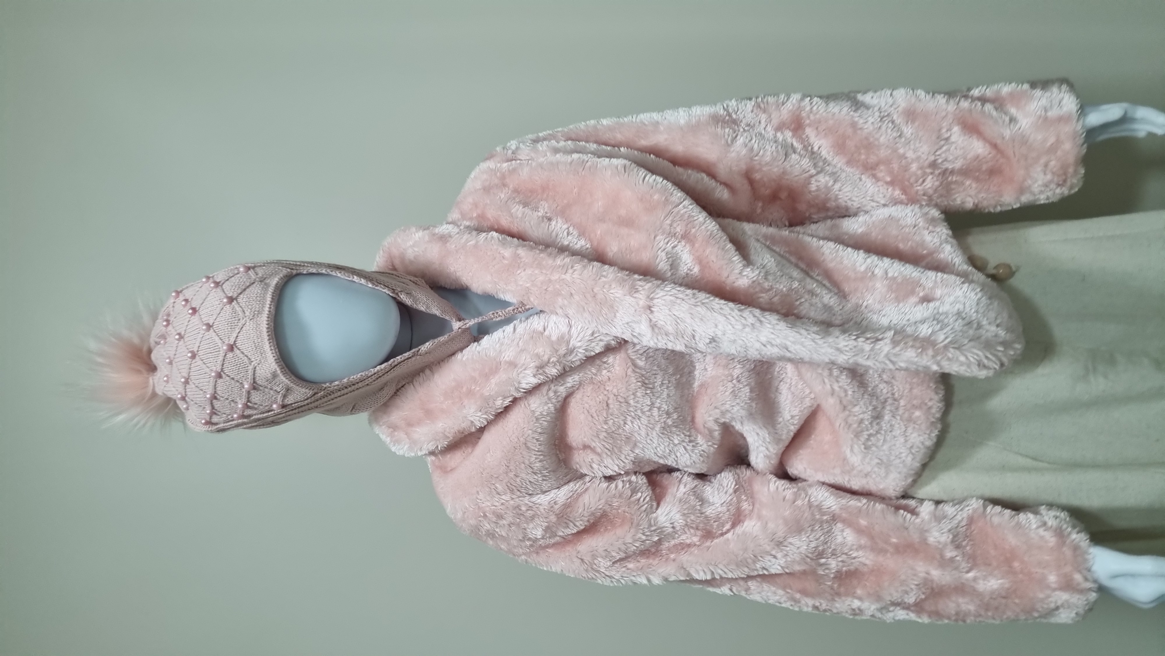 Casaco de Pelúcia Rosa