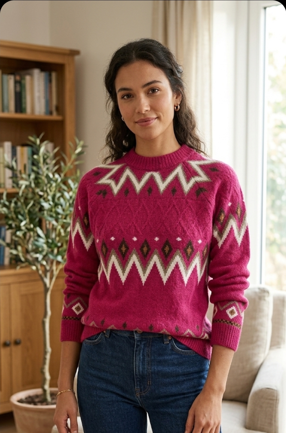 Blusa em tricot mousse