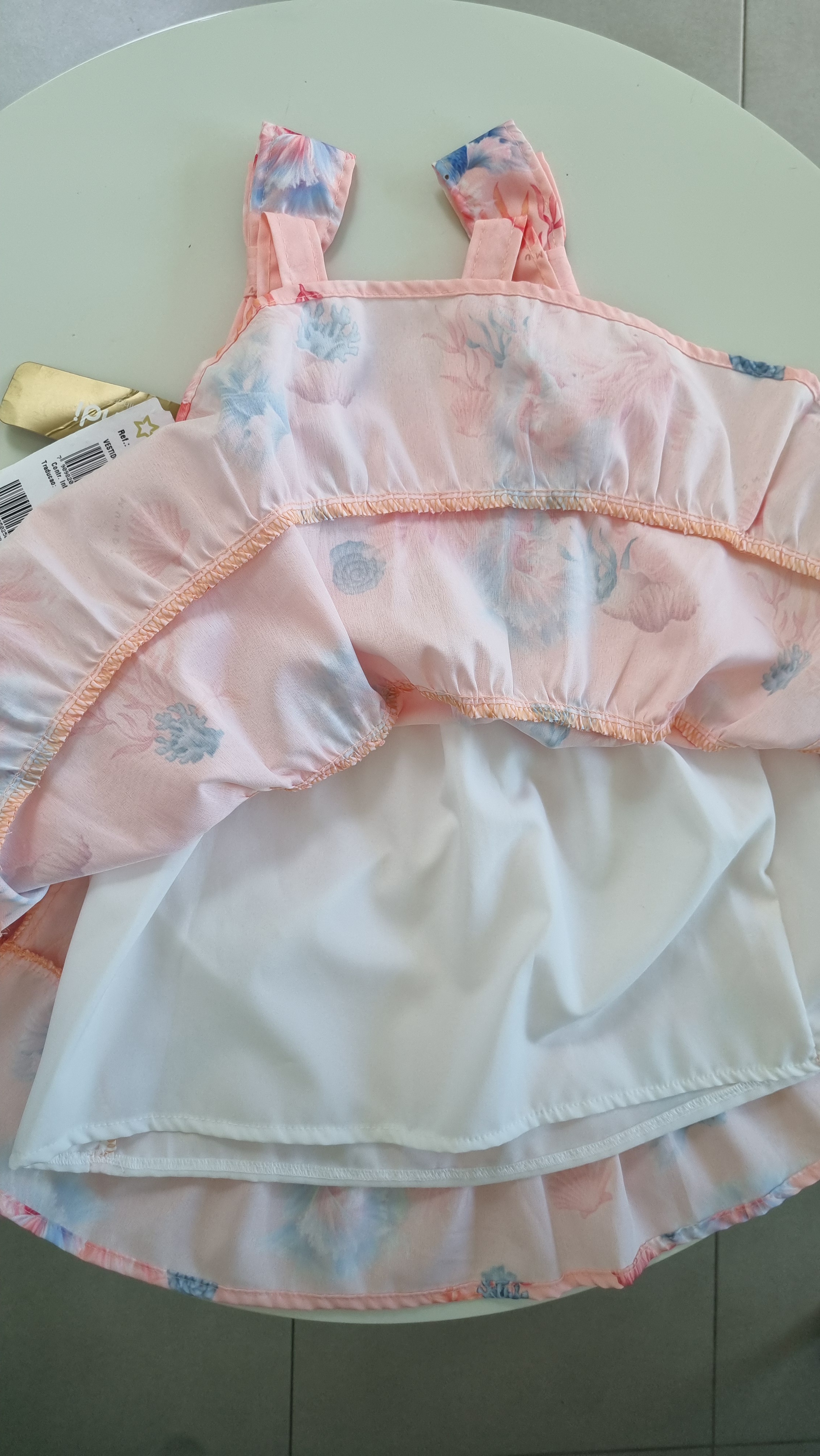 Vestido infantil estampado