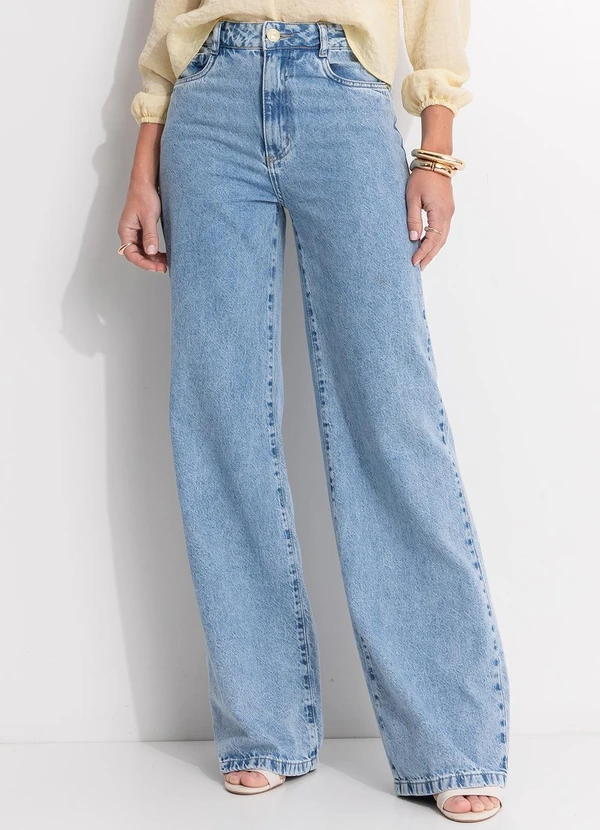Calça Jeans Wide Leg