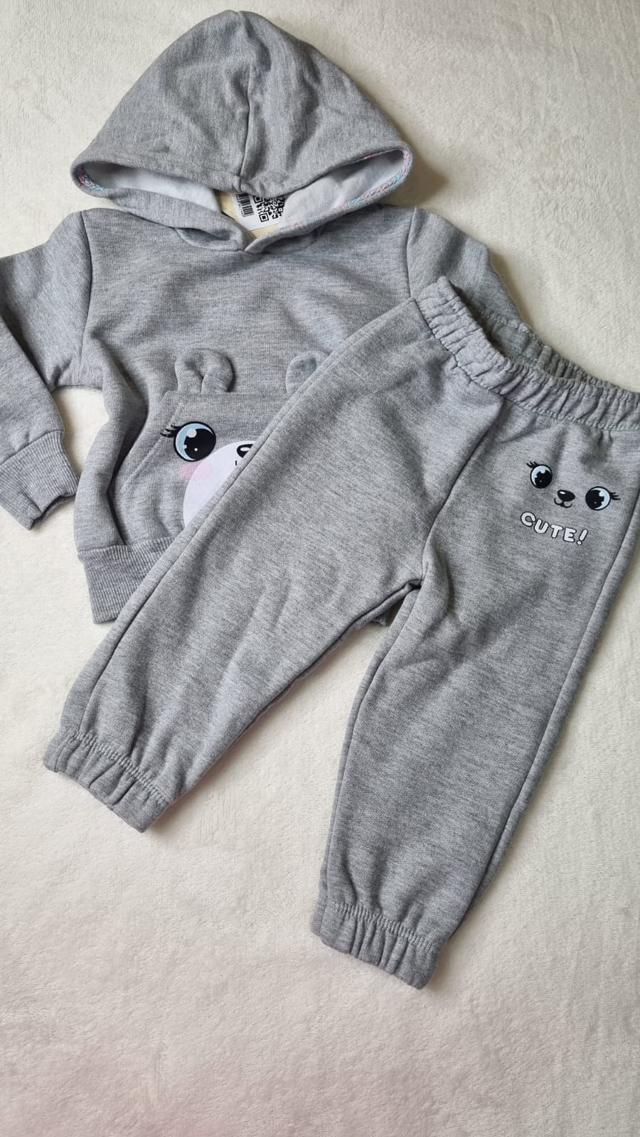 Conjunto Infantil Ursinho Cinza