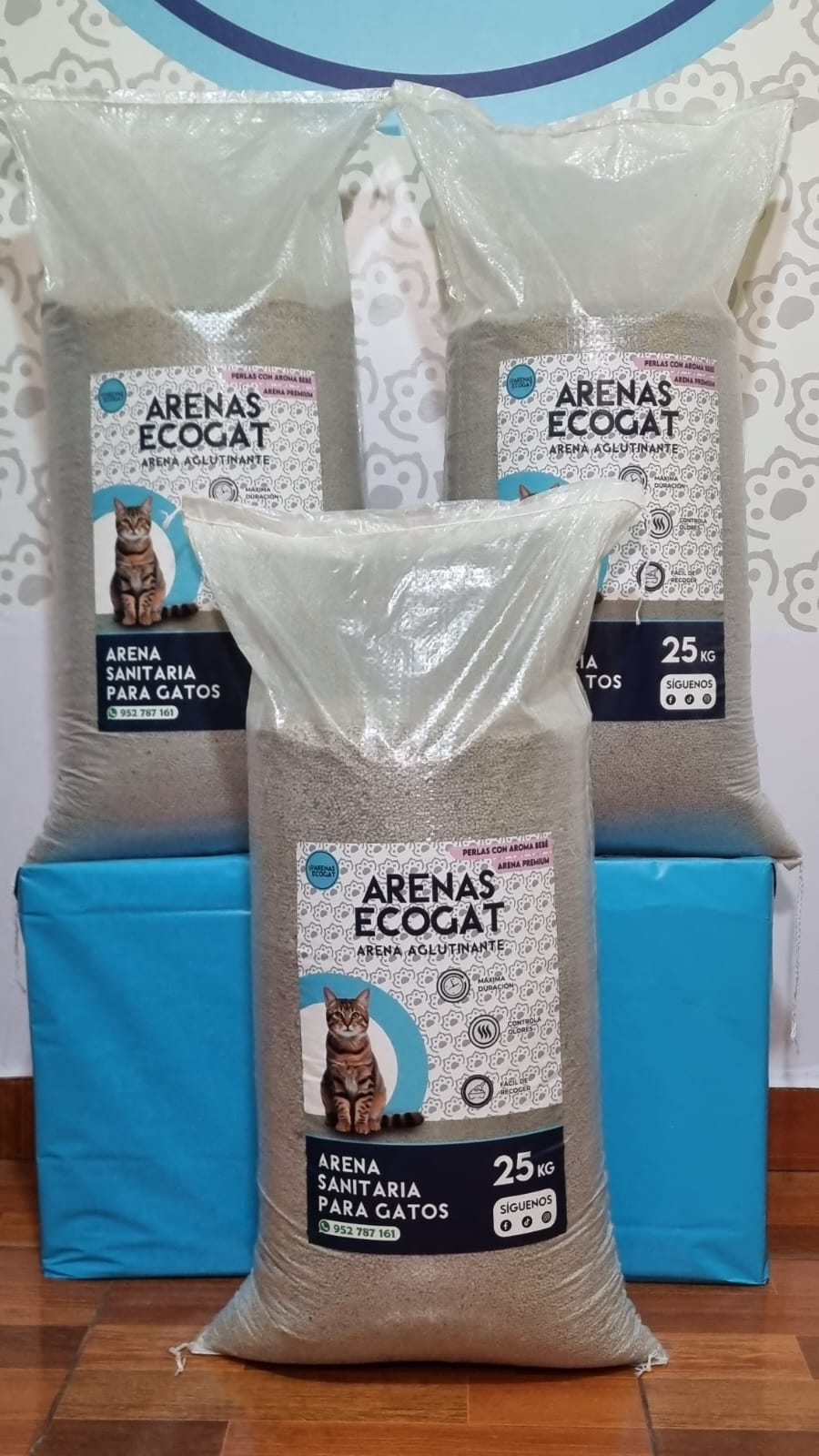 Arenas Ecogat con aroma a talco bebé