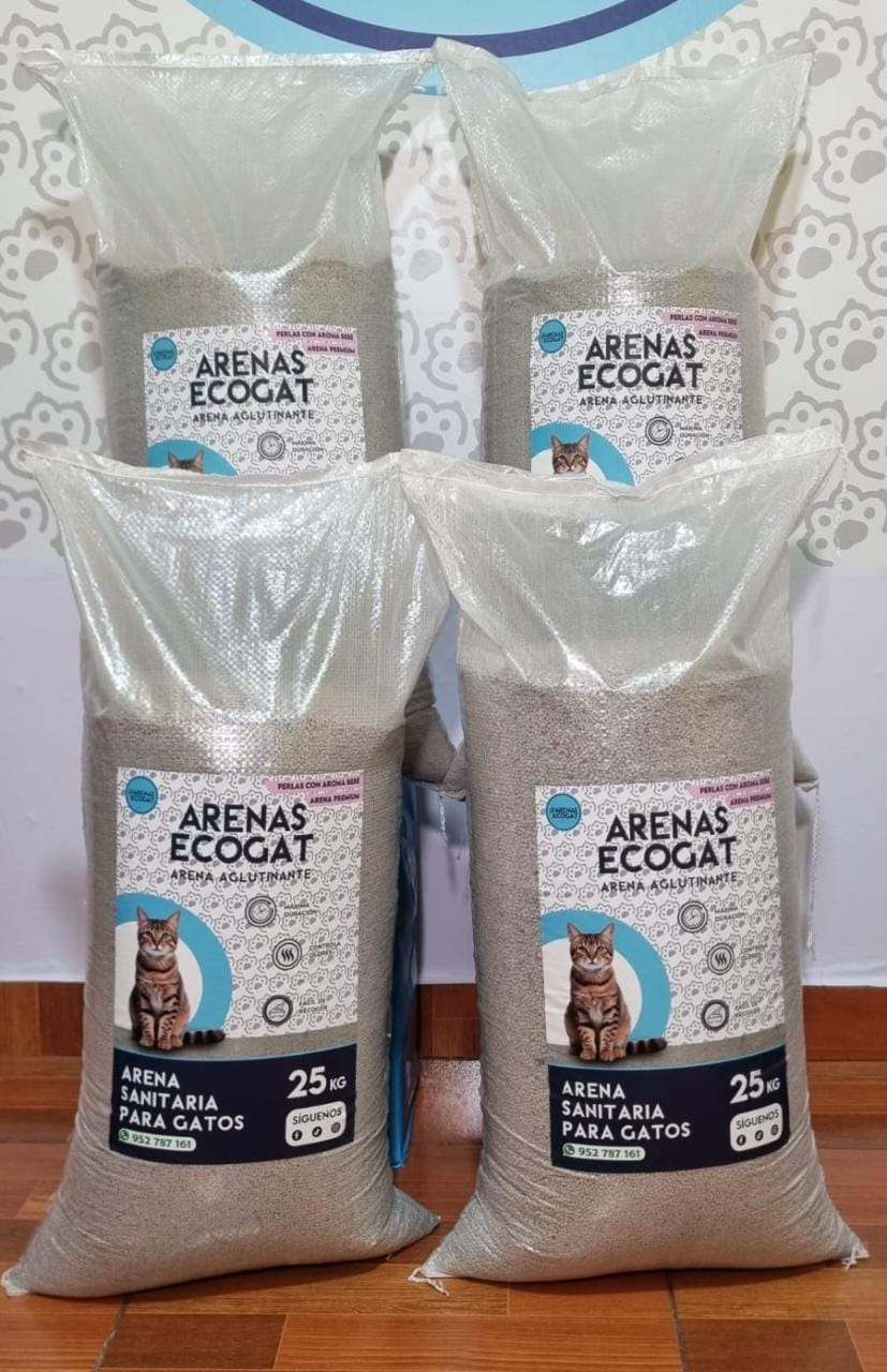 Arenas Ecogat con aroma talco bebé
