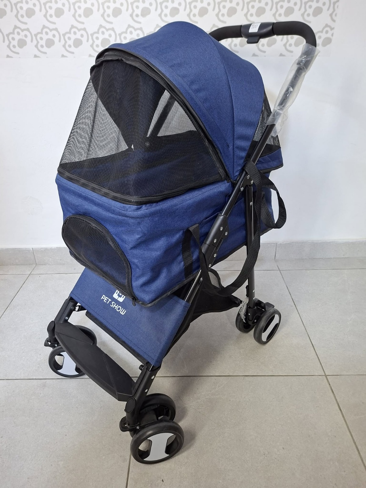 Coche 3 en 1 plegable para perros o gatos