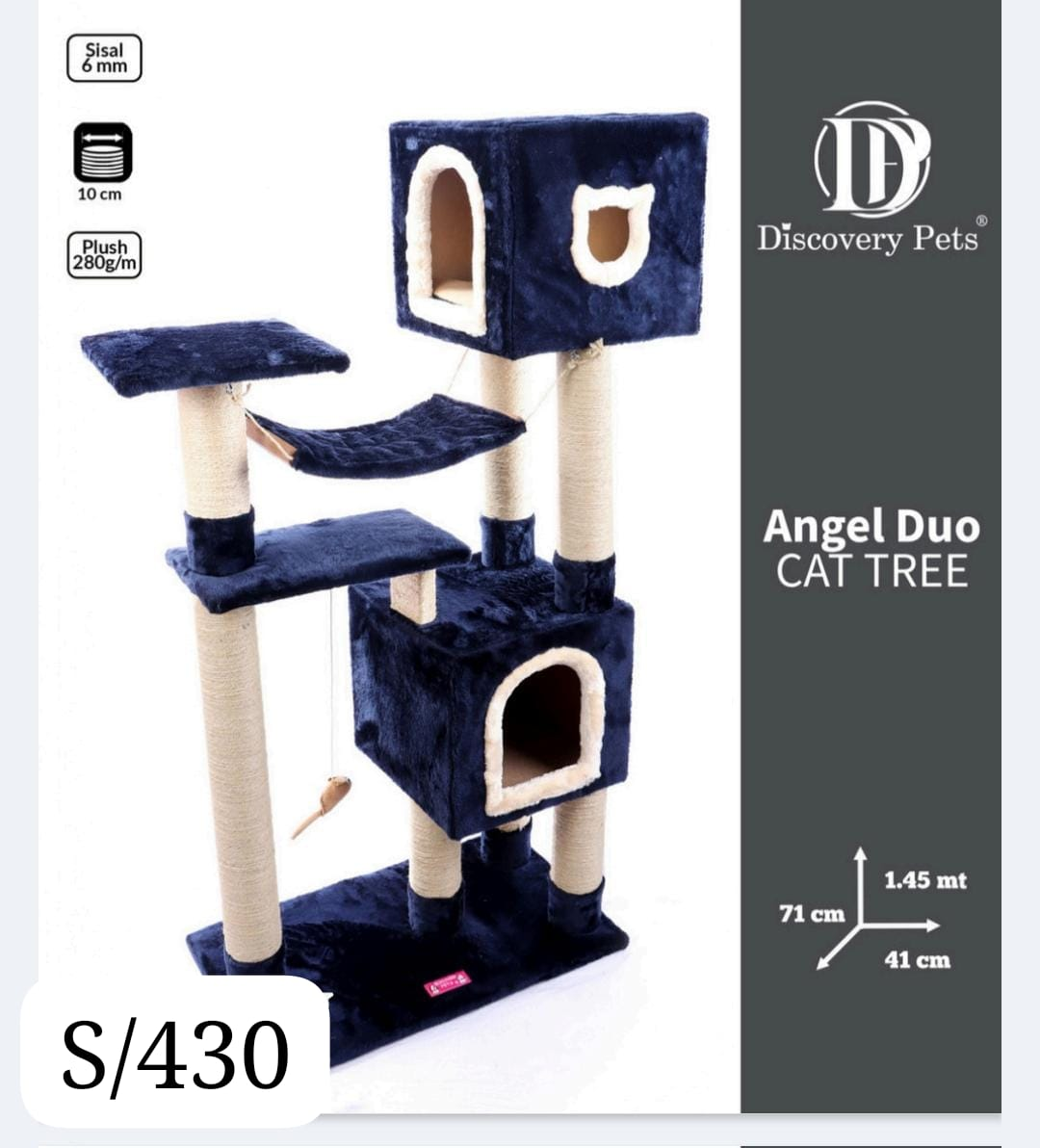Gimnasio angel duo (4-5 gatos)