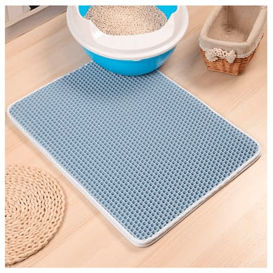 Alfombra atrapa arena para gatos