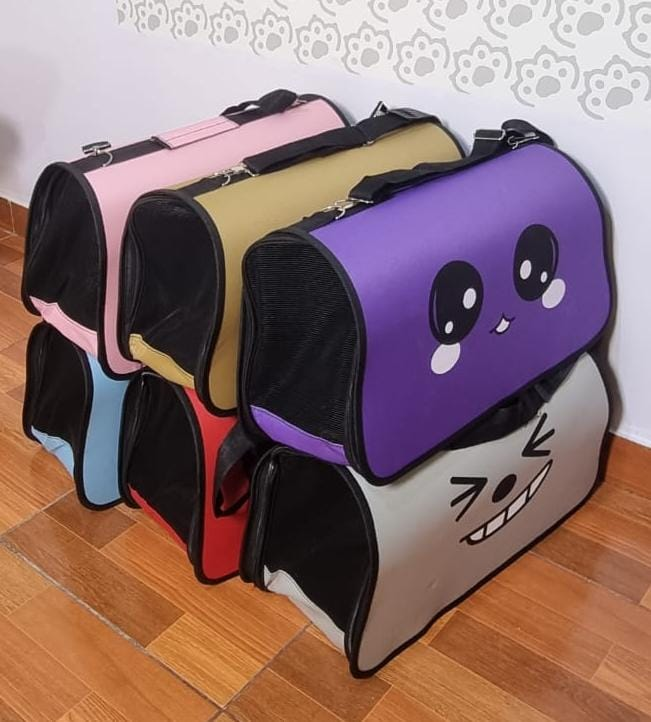 Maleta caritas para gato o perro pequeño