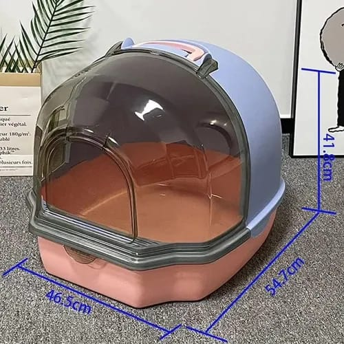 Arenero cerrado en forma de capsula