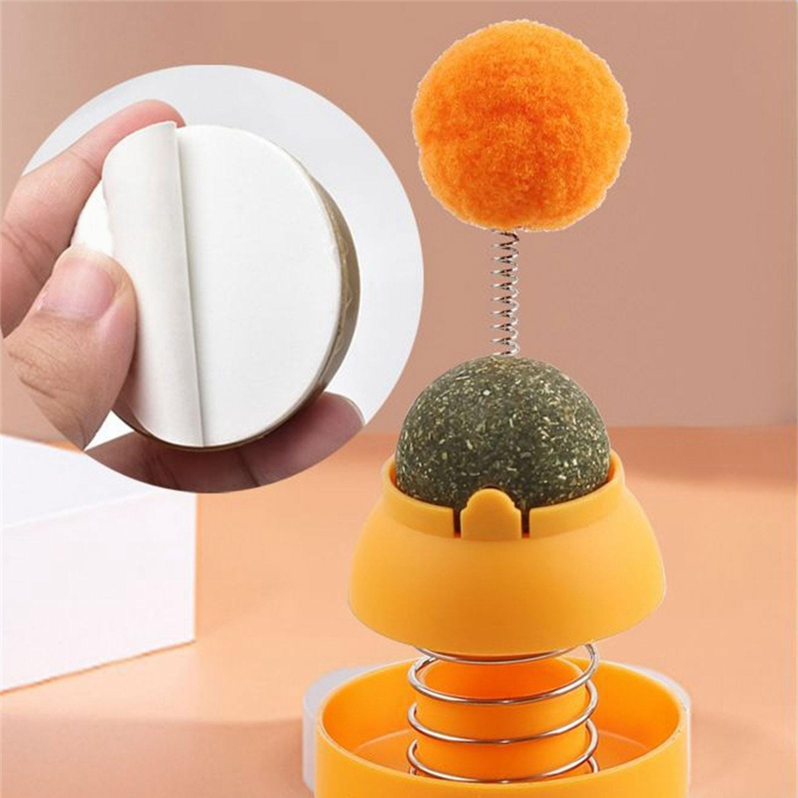 Gatito CATNIP resorte y ponpón