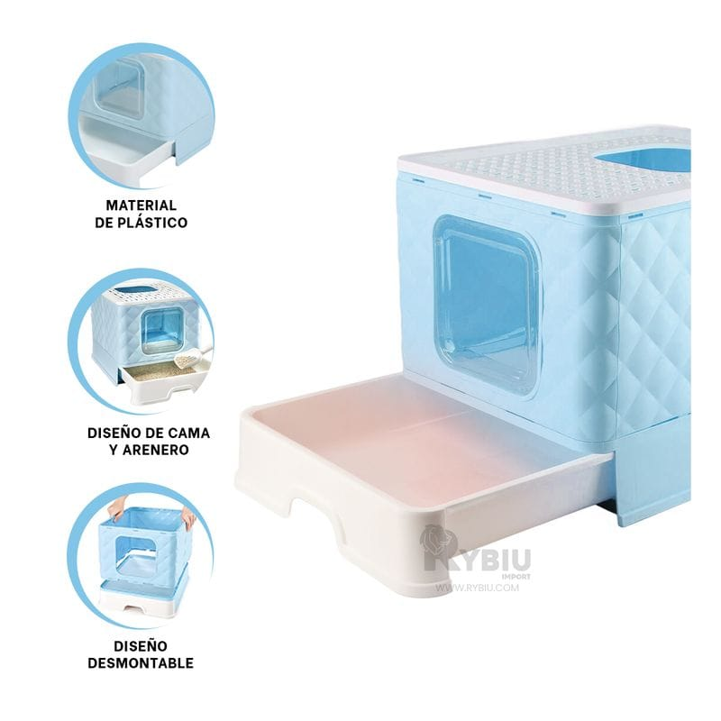 Arenero cubo plegable