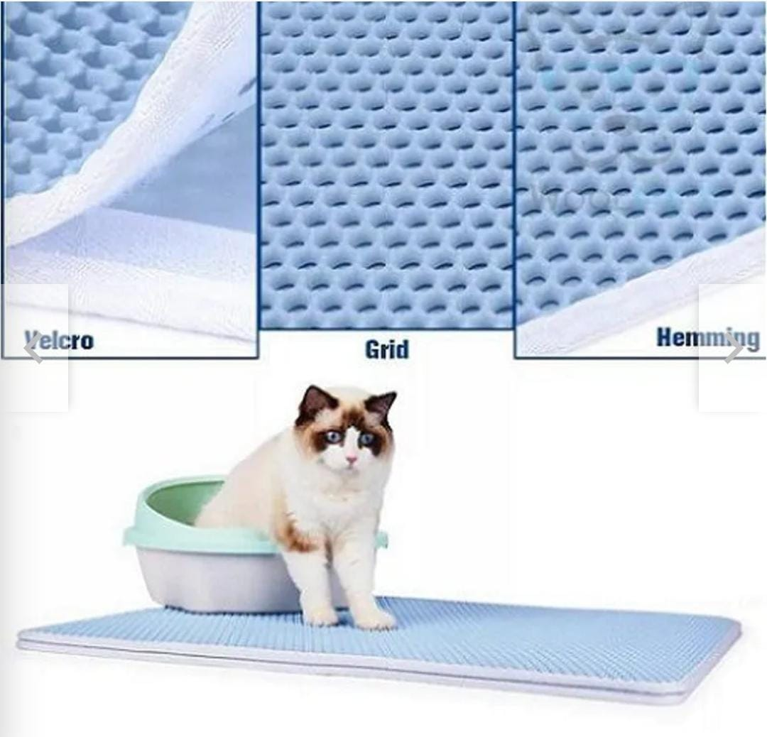 Alfombra atrapa arena para gatos