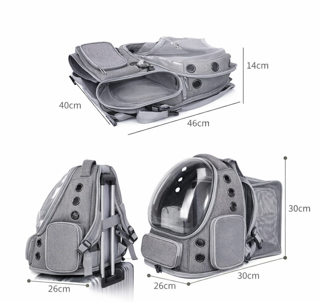 Mochila burbuja expandible