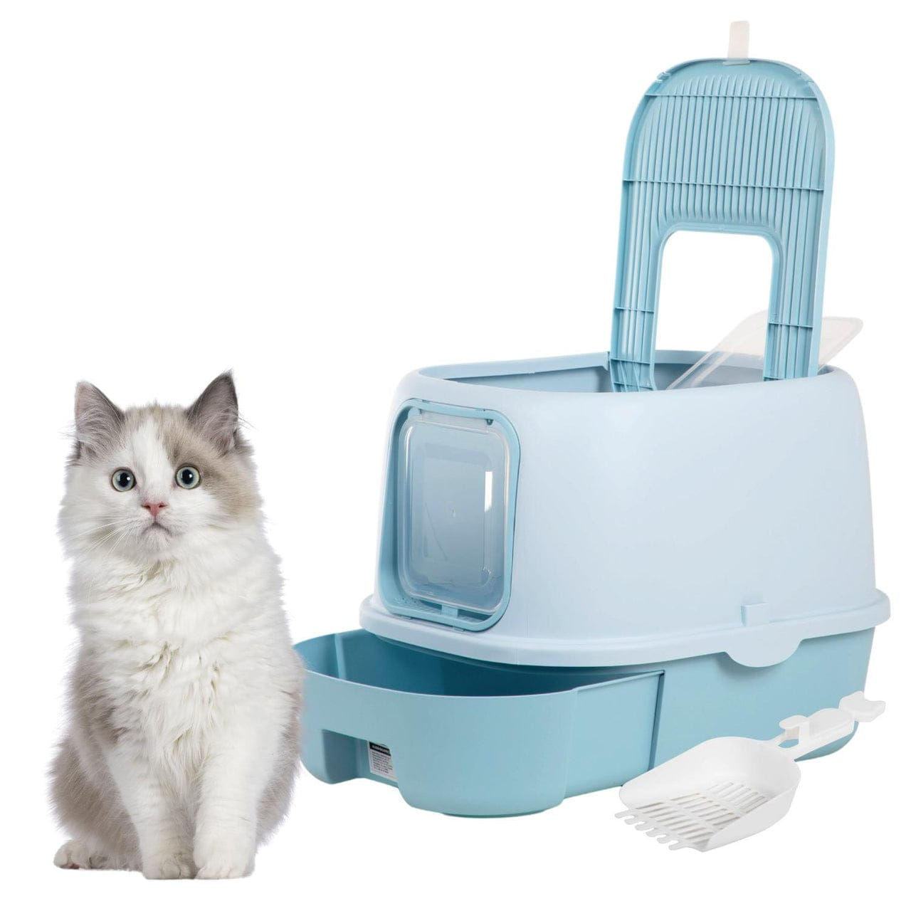 Arenero con 2 entradas y bandeja extraible