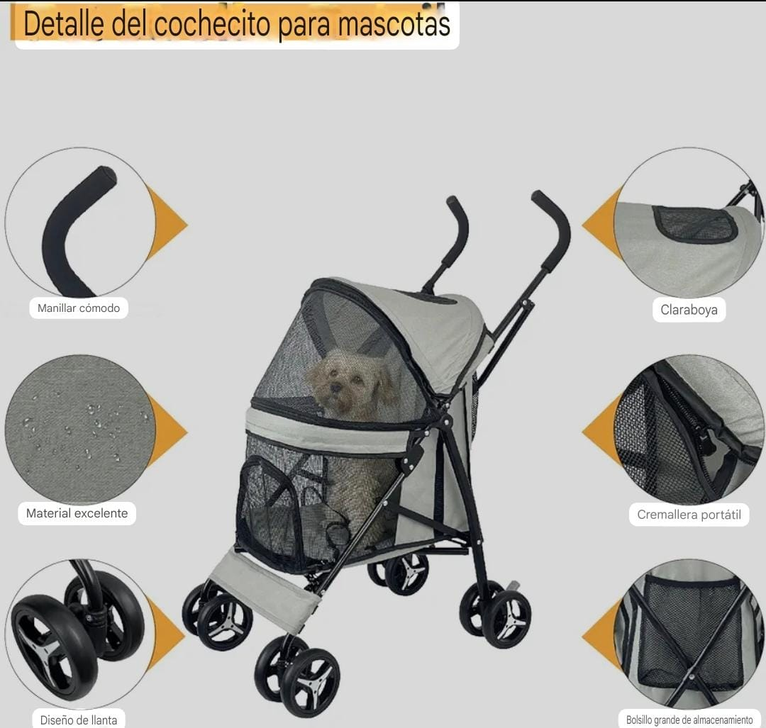 Coche ligero para gatos o perros