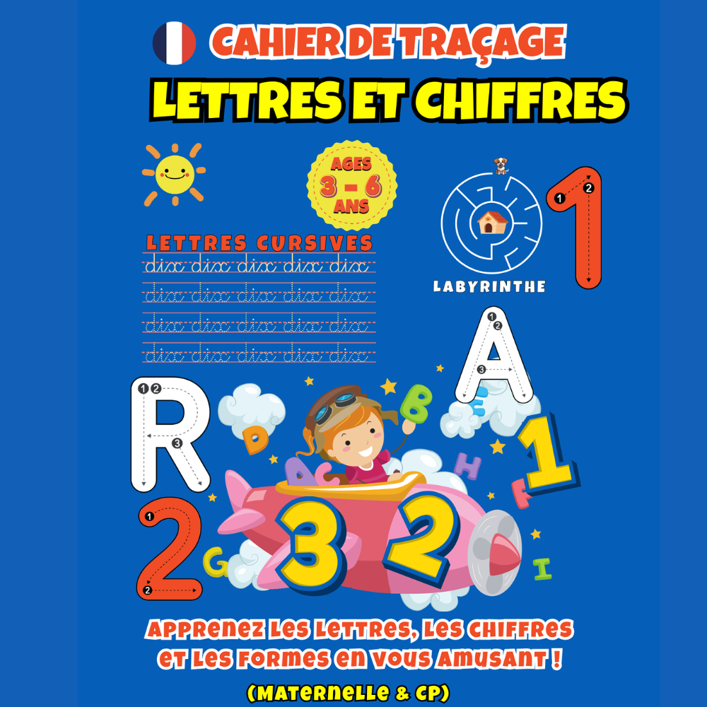 Cahier éducatif ludique pour enfants (3–6 ans)  Apprendre en s’amusant à la maison ou à l’école.  -  كتاب أنشطة تعليمي ممتع للأطفال (من 3 إلى 6 سنوات)  تعلموا وأنتم تستمتعون في المنزل أو المدرسة.