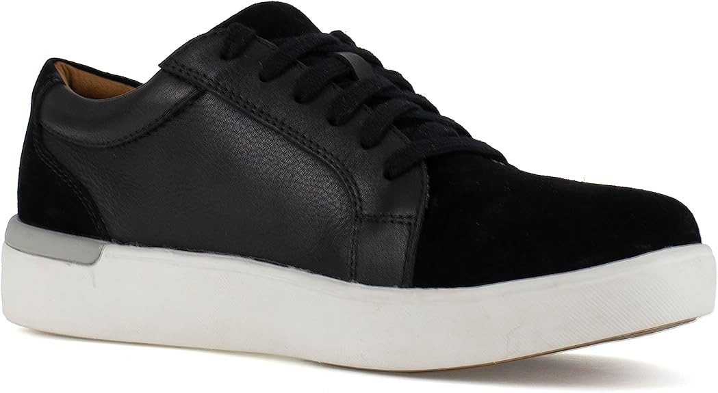 Rockport Work Parissa Black Composite Toe Women Platform Work Sneaker Construction Shoe