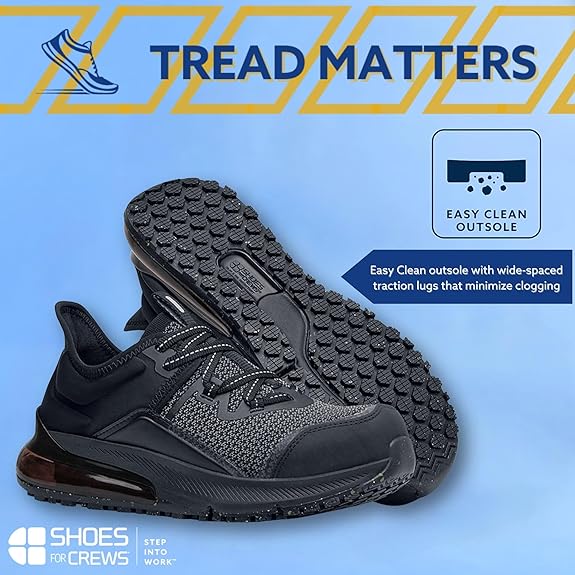 Shoes for Crews Women's Slip-Resistant Work Sneakers