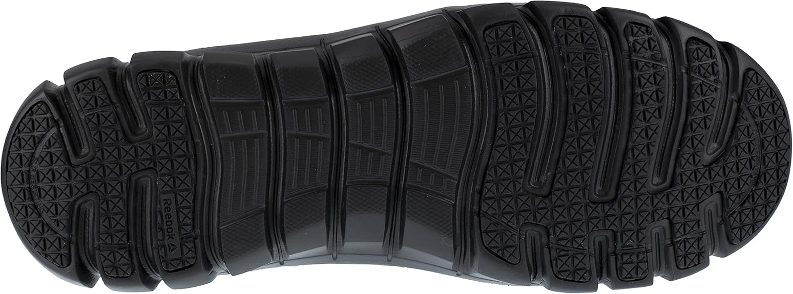 Reebok Mens Sublite Cushion Exofuse Slip Resistant Composite Toe Work/Duty - Black